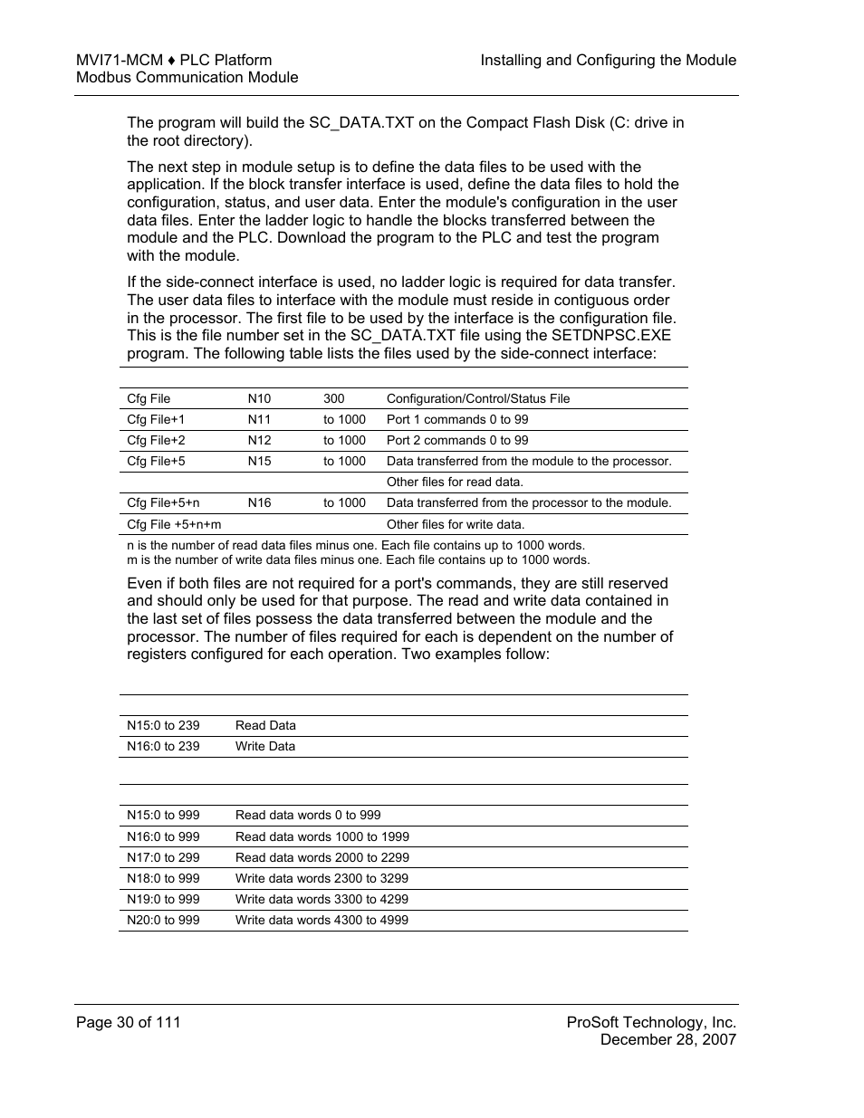 ProSoft Technology MVI71-MCM User Manual | Page 30 / 111