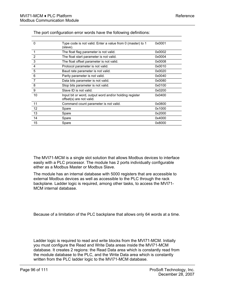 Frequently asked questions, What is the mvi71-mcm, Frequently | Asked questions | ProSoft Technology MVI71-MCM User Manual | Page 96 / 111