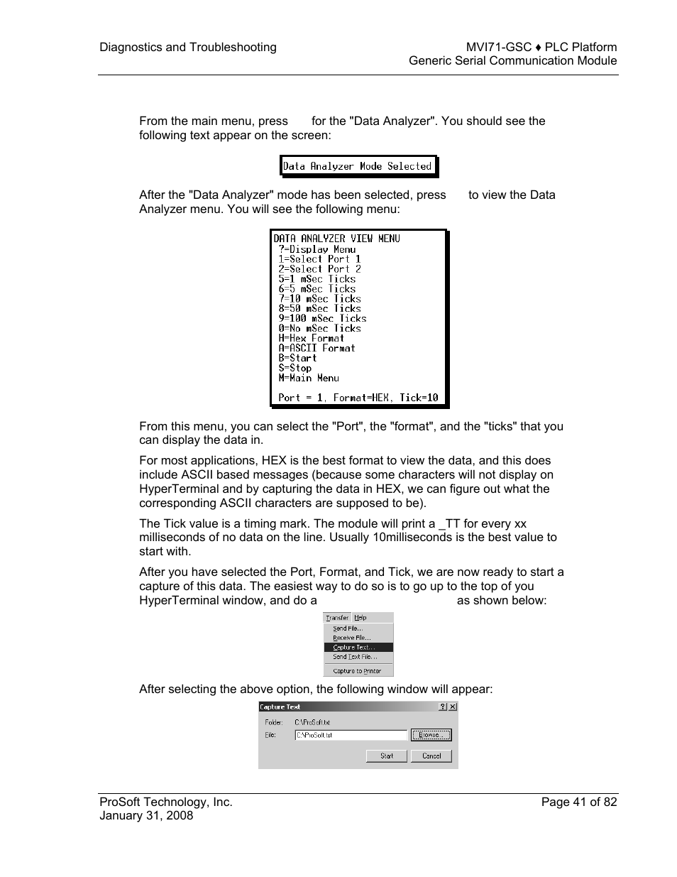 Data analyzer tips | ProSoft Technology MVI71-GSC User Manual | Page 41 / 82