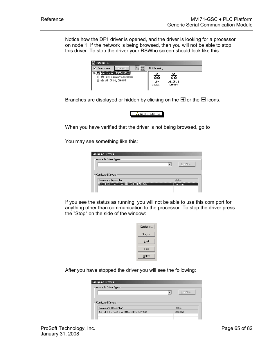 ProSoft Technology MVI71-GSC User Manual | Page 65 / 82