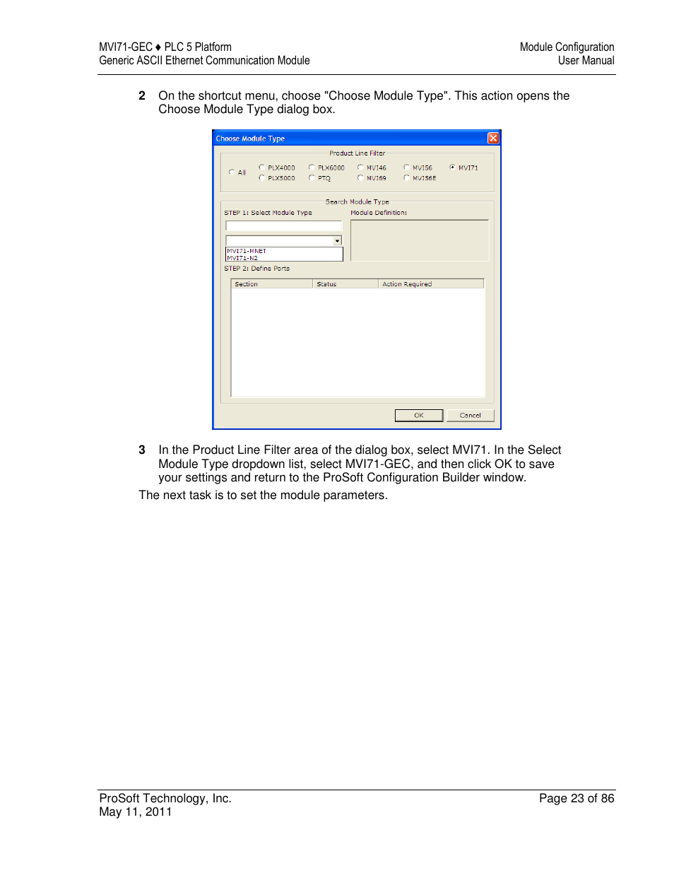 ProSoft Technology MVI71-GEC User Manual | Page 23 / 86