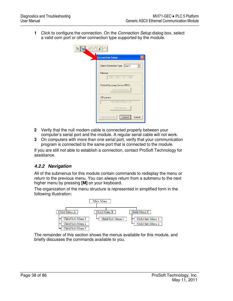 ProSoft Technology MVI71-GEC User Manual | Page 38 / 86