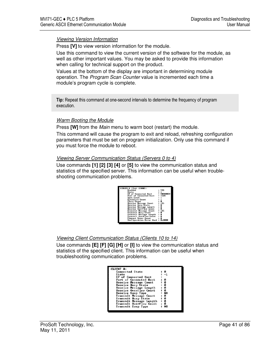 ProSoft Technology MVI71-GEC User Manual | Page 41 / 86