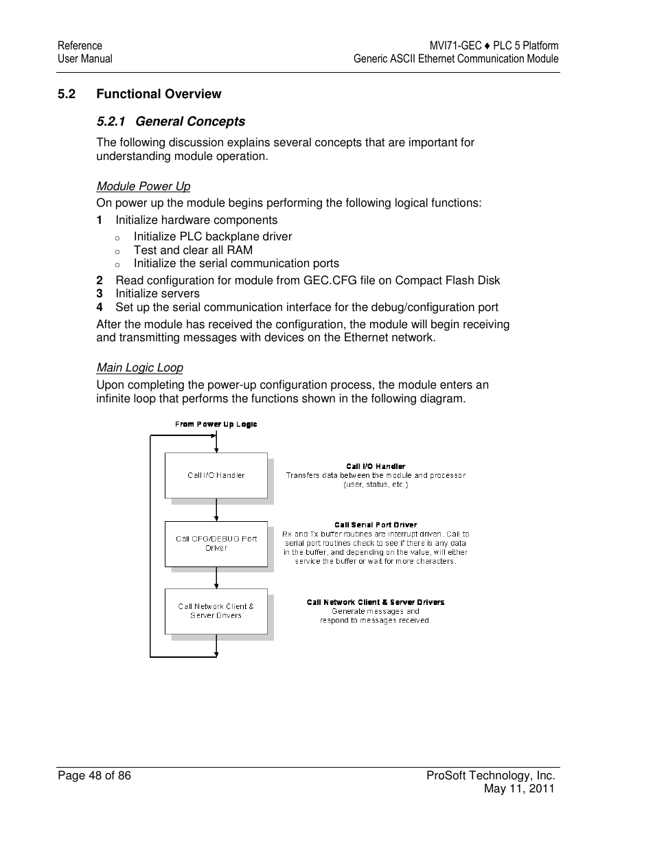 ProSoft Technology MVI71-GEC User Manual | Page 48 / 86