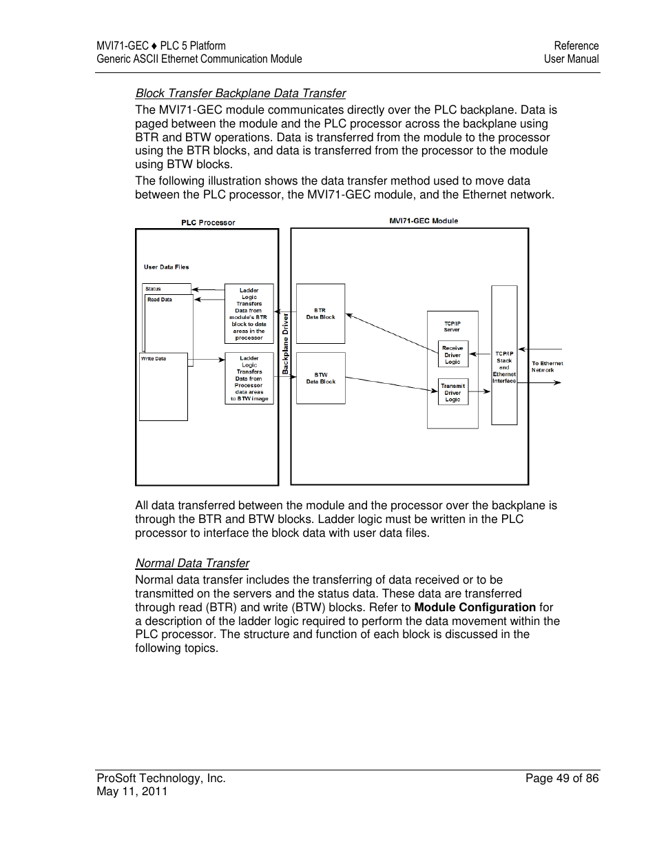 ProSoft Technology MVI71-GEC User Manual | Page 49 / 86