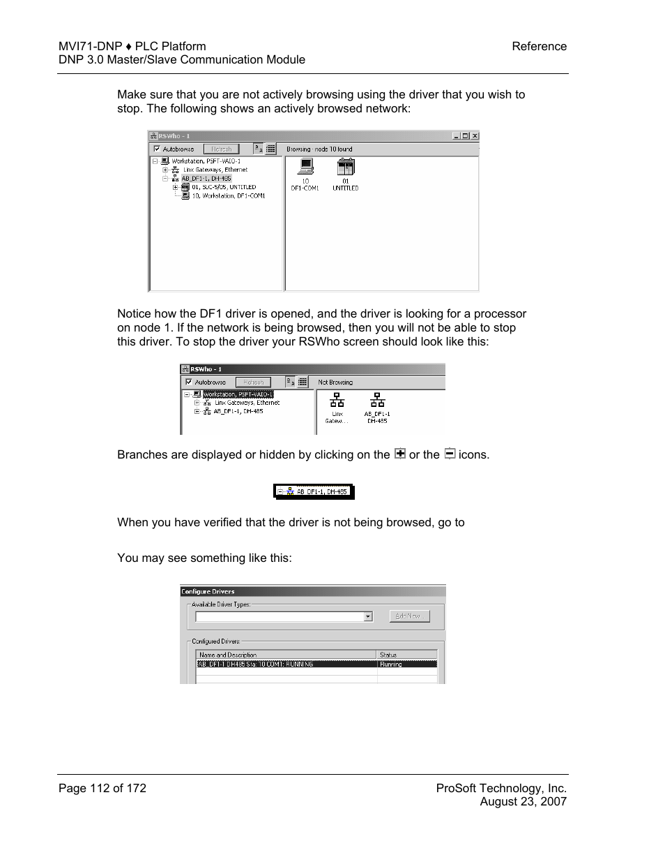 ProSoft Technology MVI71-DNP User Manual | Page 112 / 172