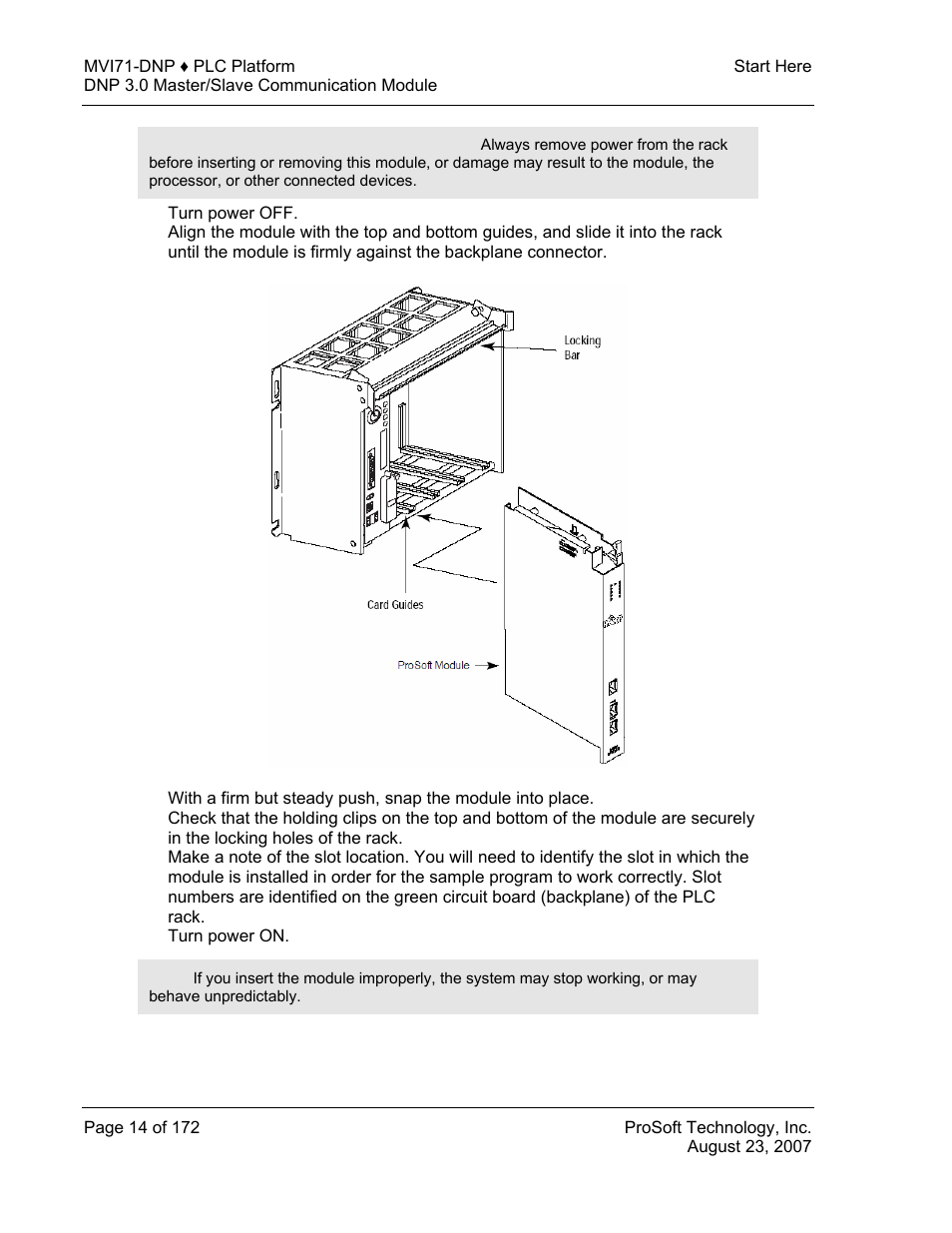 ProSoft Technology MVI71-DNP User Manual | Page 14 / 172