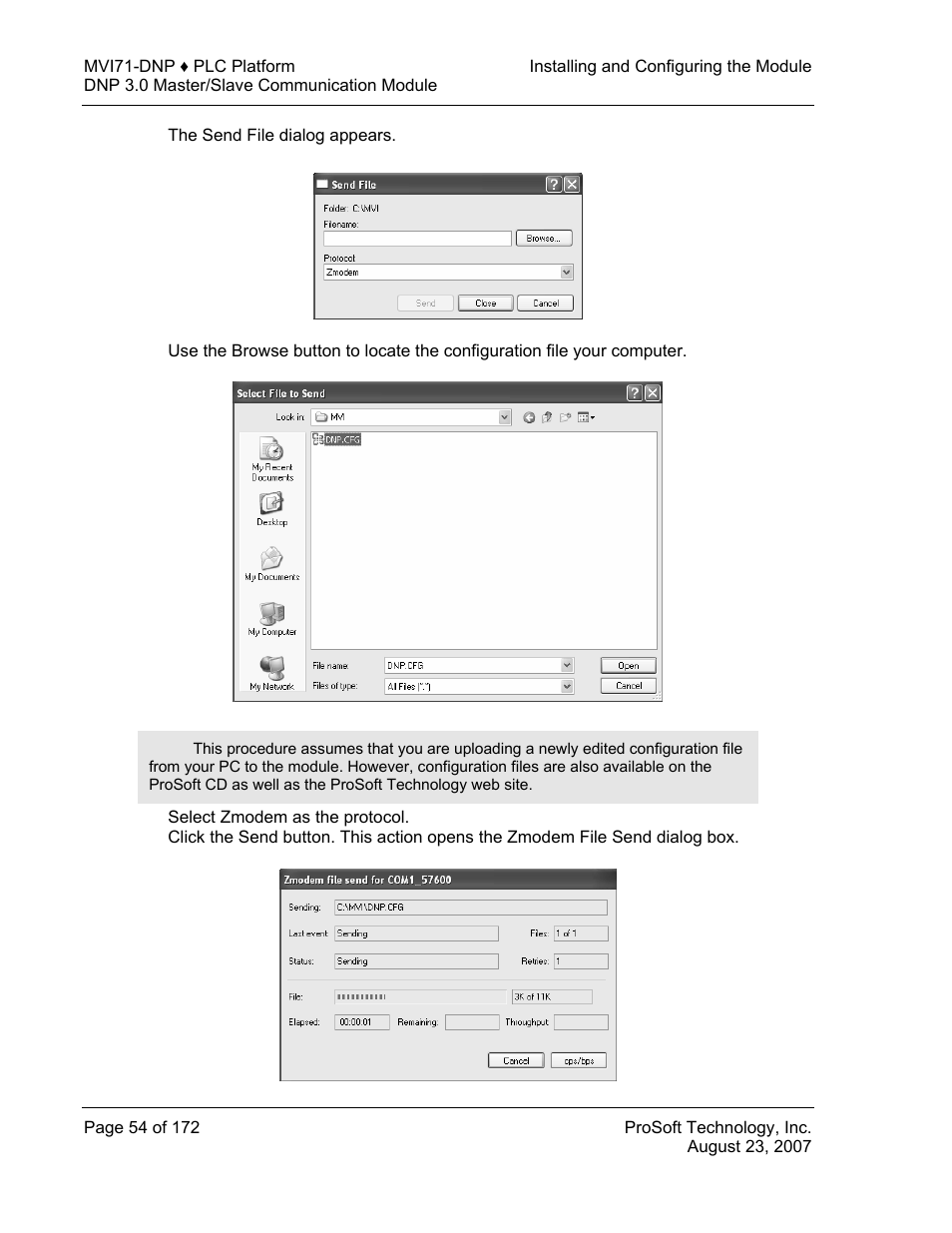 ProSoft Technology MVI71-DNP User Manual | Page 54 / 172