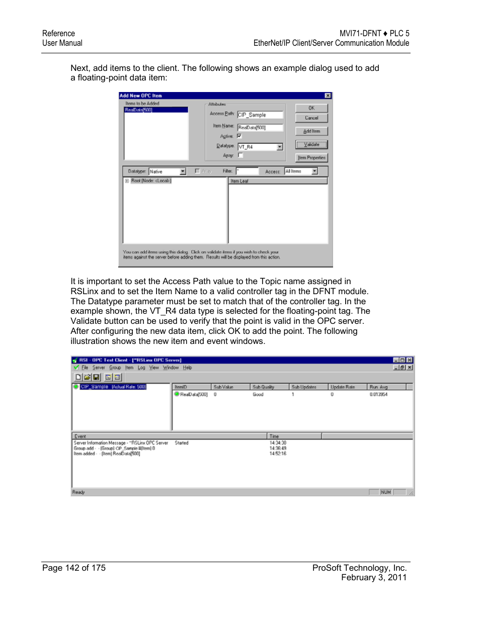 ProSoft Technology MVI71-DFNT User Manual | Page 142 / 175