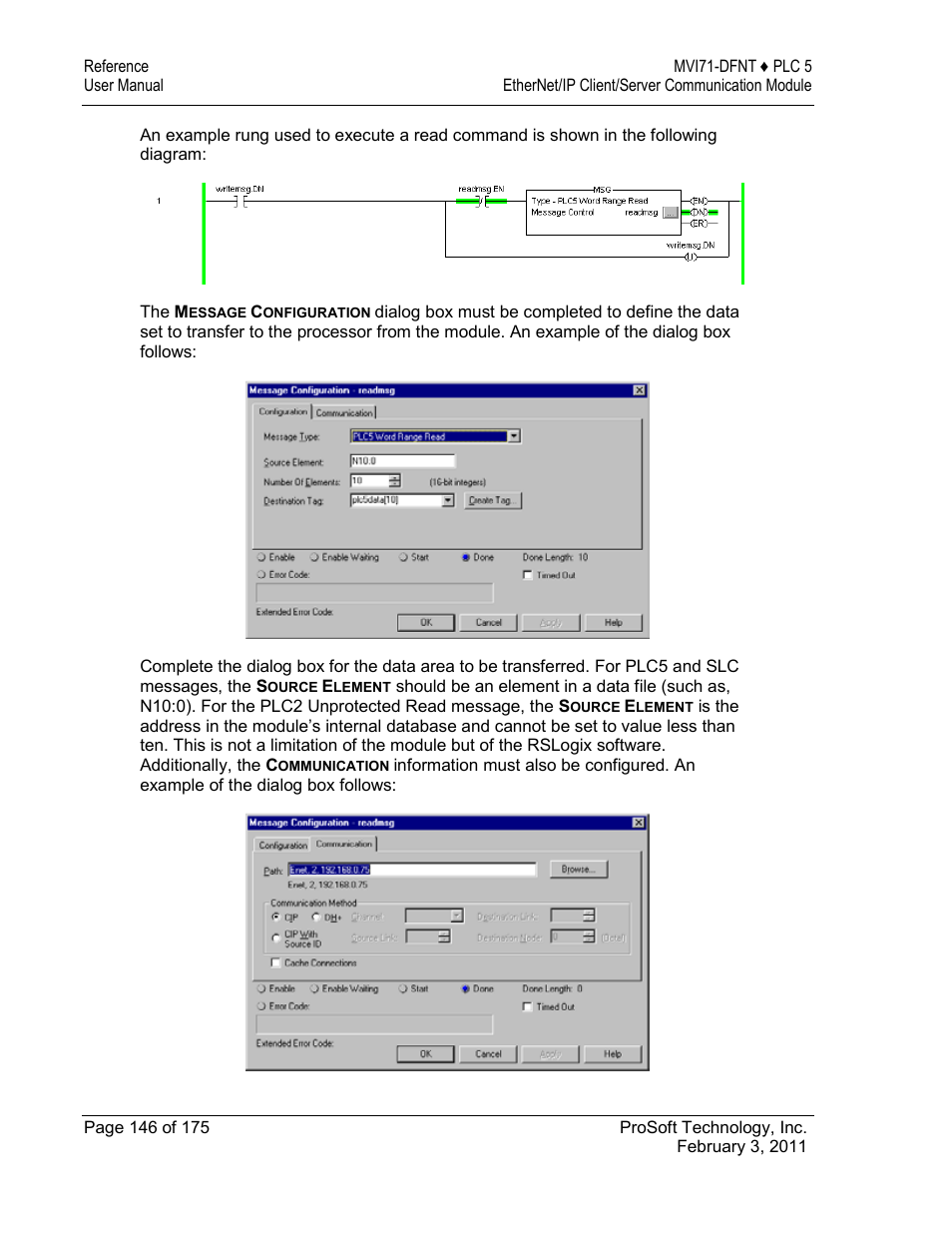ProSoft Technology MVI71-DFNT User Manual | Page 146 / 175