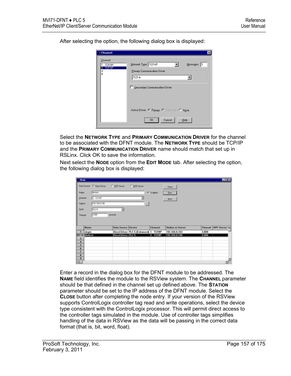 ProSoft Technology MVI71-DFNT User Manual | Page 157 / 175