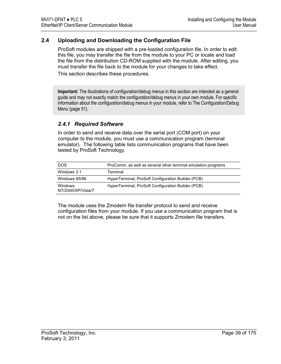 Uploading and downloading the configuration file | ProSoft Technology MVI71-DFNT User Manual | Page 39 / 175