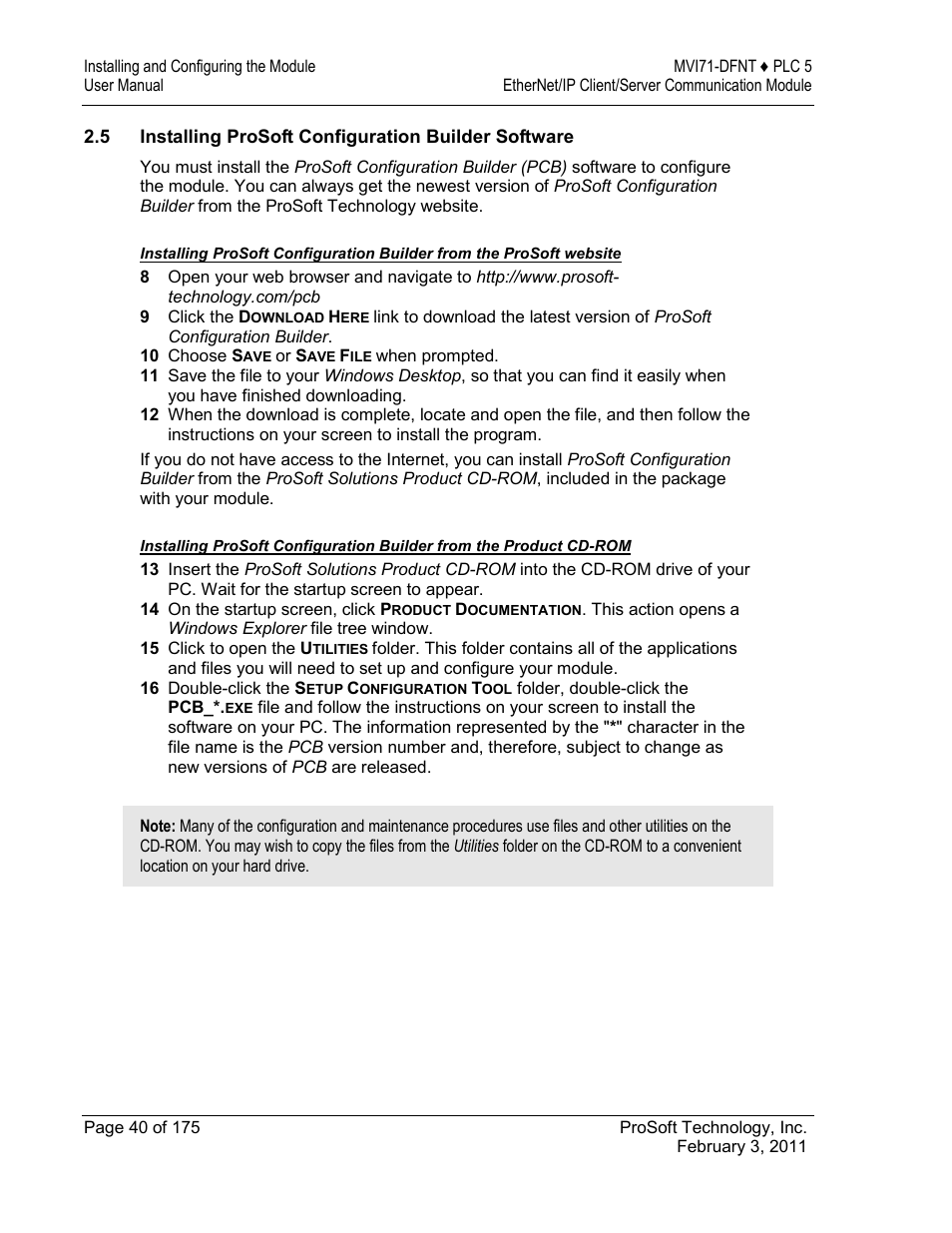 ProSoft Technology MVI71-DFNT User Manual | Page 40 / 175