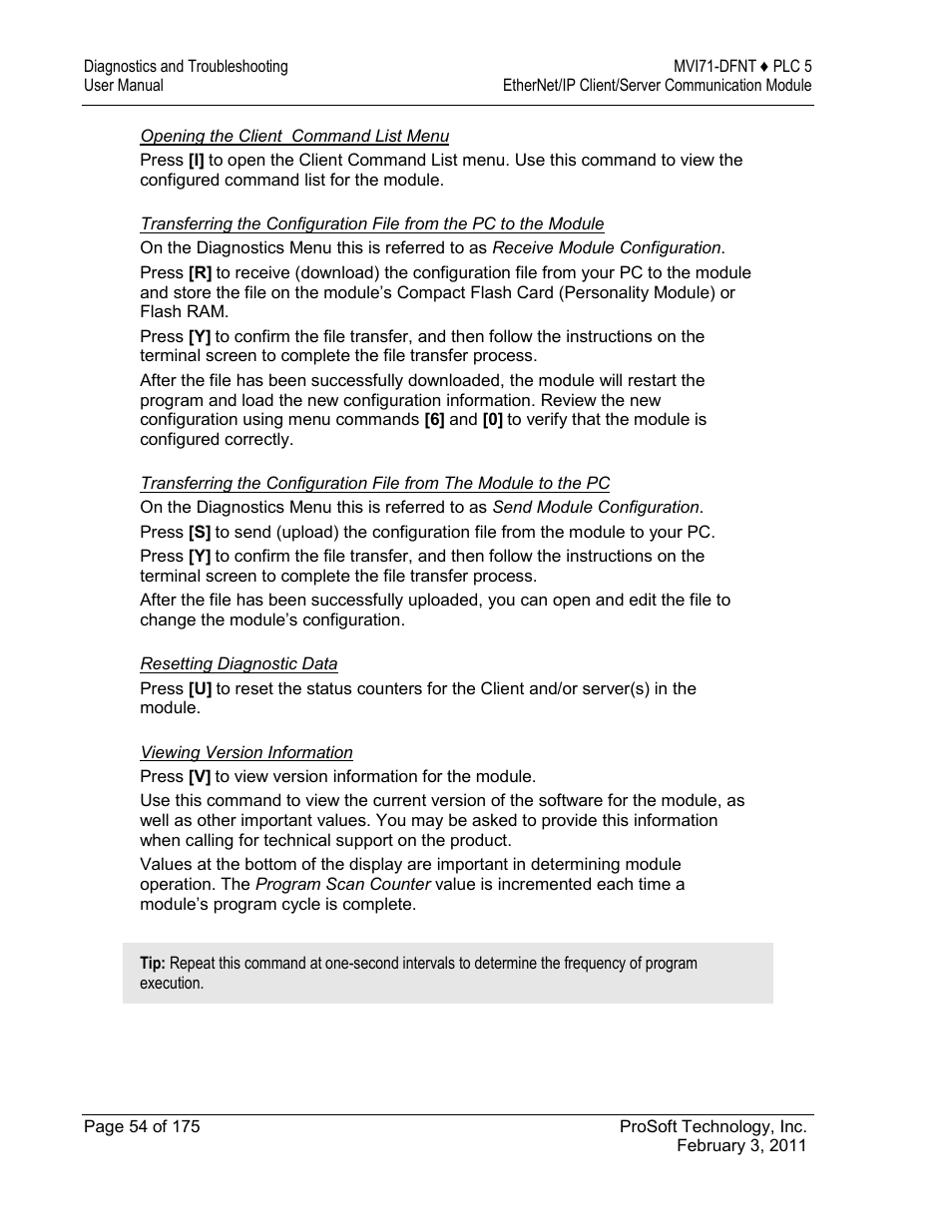 ProSoft Technology MVI71-DFNT User Manual | Page 54 / 175