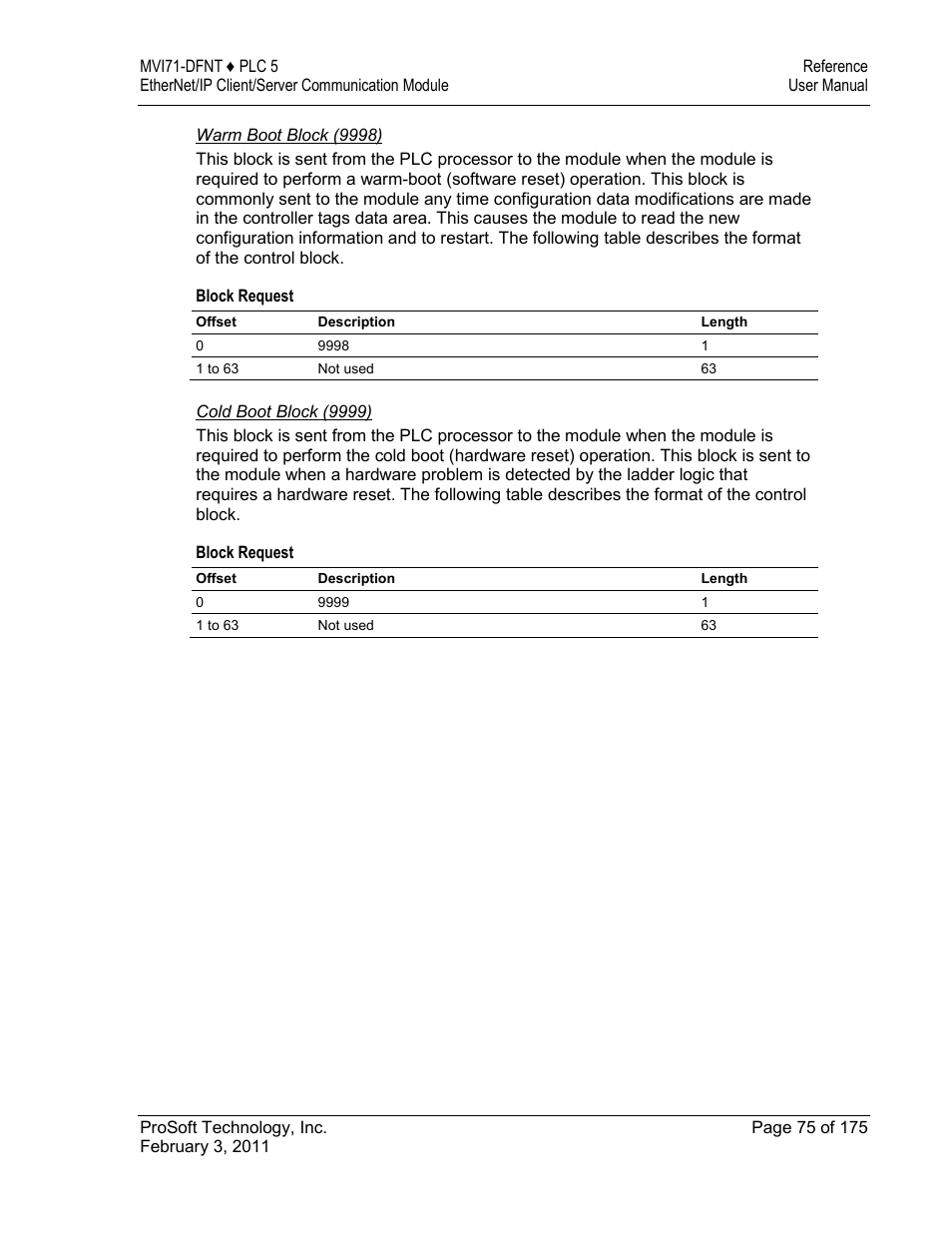 ProSoft Technology MVI71-DFNT User Manual | Page 75 / 175