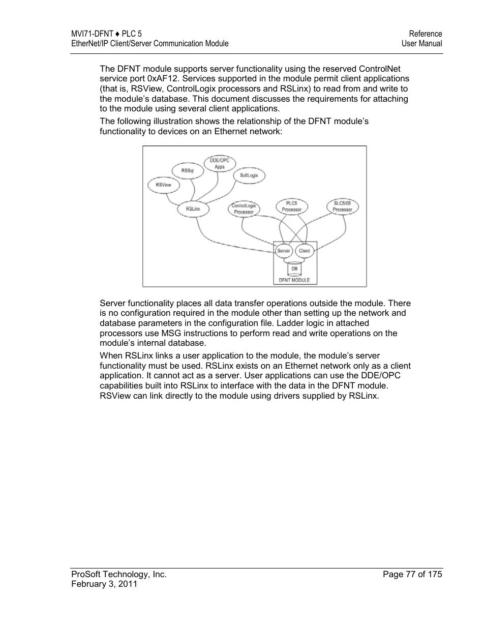 ProSoft Technology MVI71-DFNT User Manual | Page 77 / 175