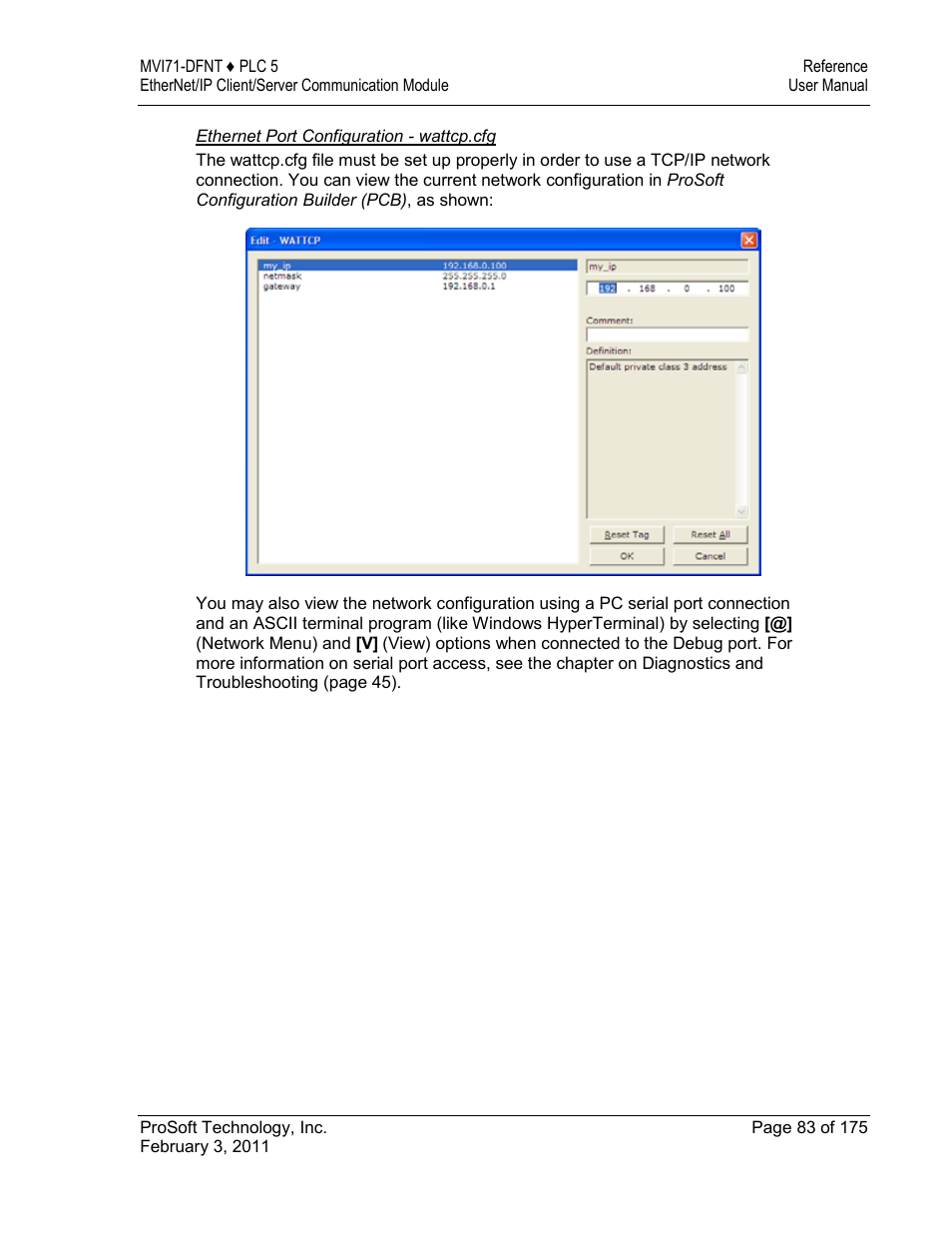 ProSoft Technology MVI71-DFNT User Manual | Page 83 / 175