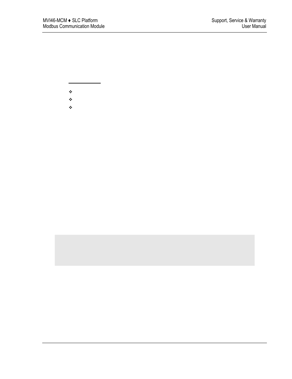 6support, service & warranty | ProSoft Technology MVI46-MCM User Manual | Page 97 / 108