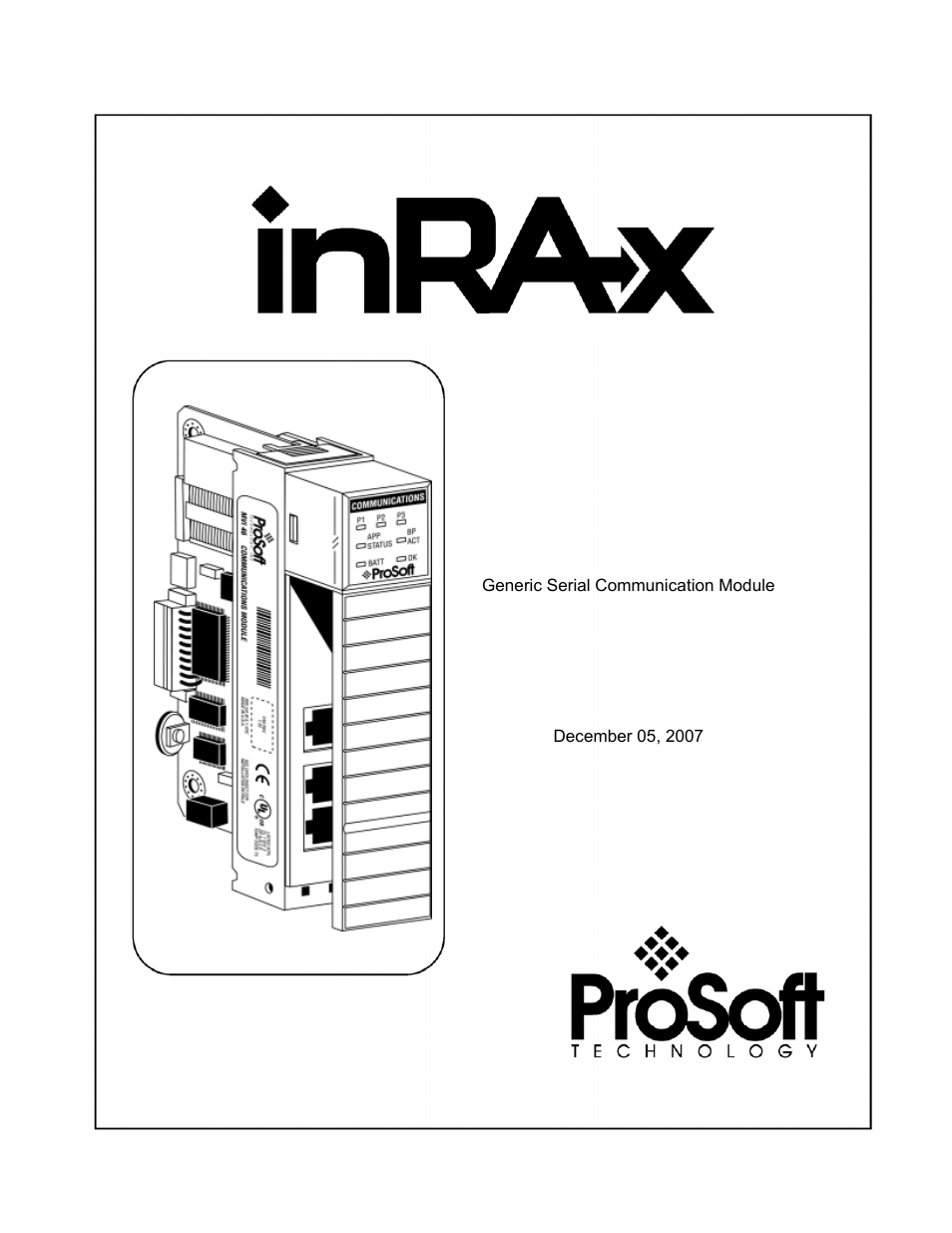 ProSoft Technology MVI46-GSC User Manual | 78 pages