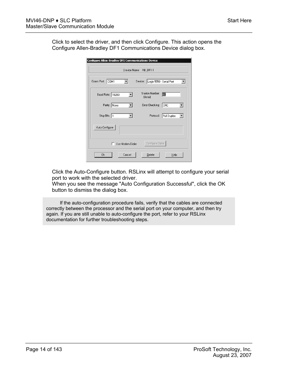 ProSoft Technology MVI46-DNP User Manual | Page 14 / 143