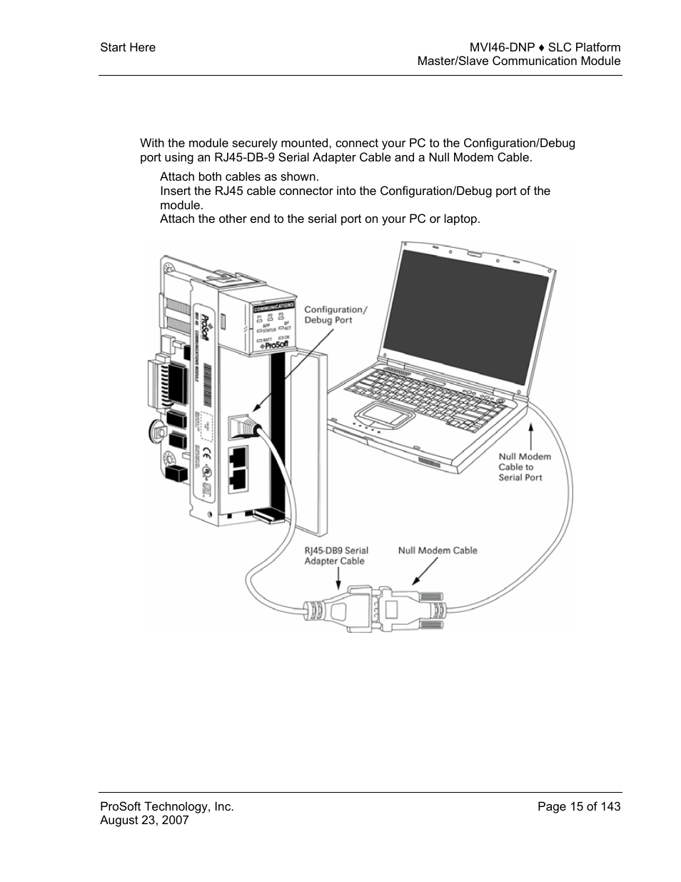 Connect your pc to the module | ProSoft Technology MVI46-DNP User Manual | Page 15 / 143