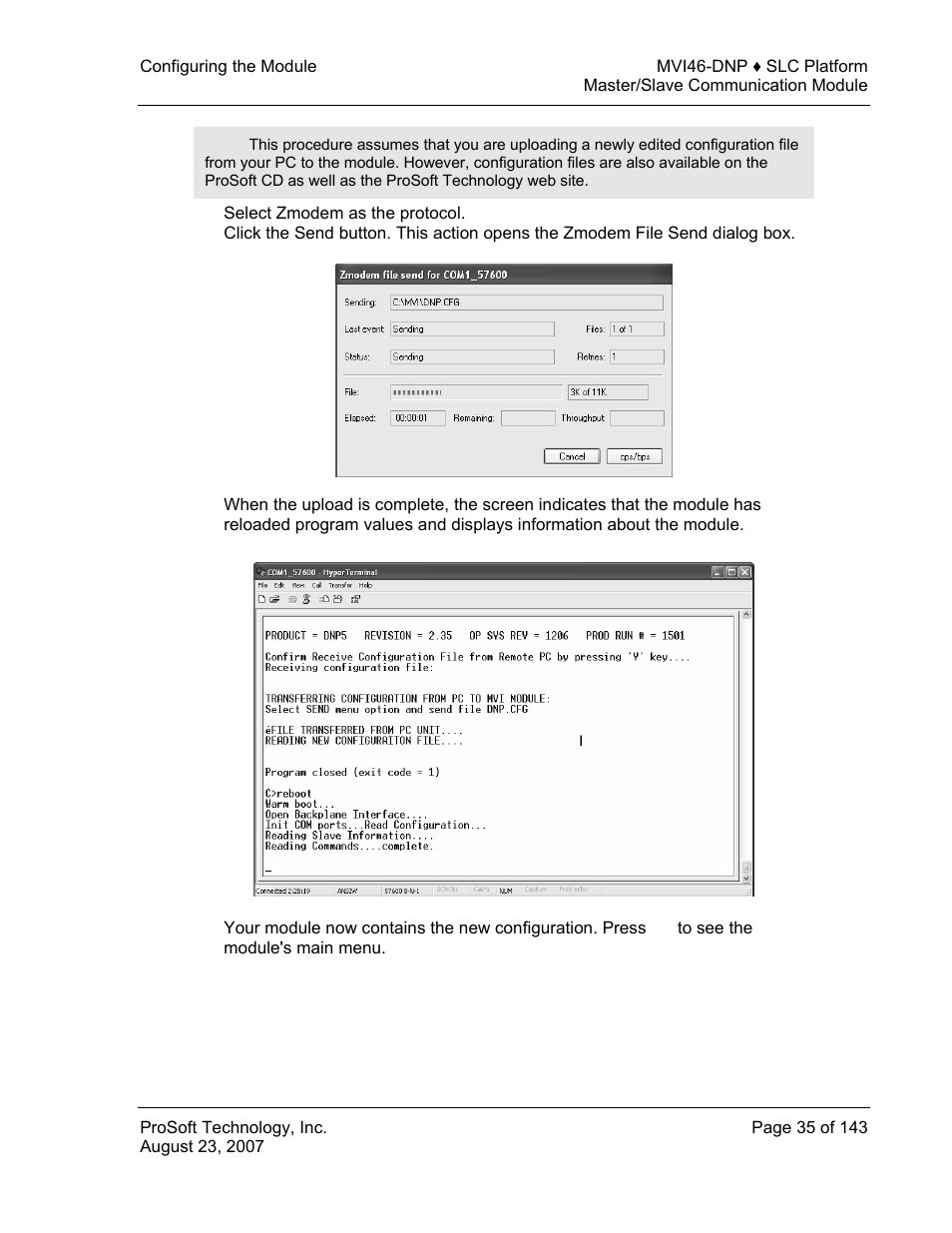 ProSoft Technology MVI46-DNP User Manual | Page 35 / 143