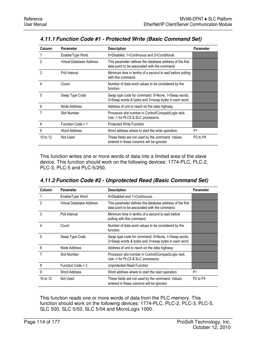 ProSoft Technology MVI46-DFNT User Manual | Page 114 / 177