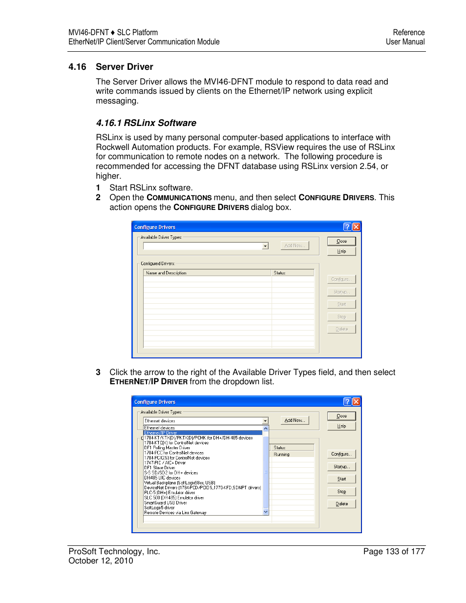 ProSoft Technology MVI46-DFNT User Manual | Page 133 / 177
