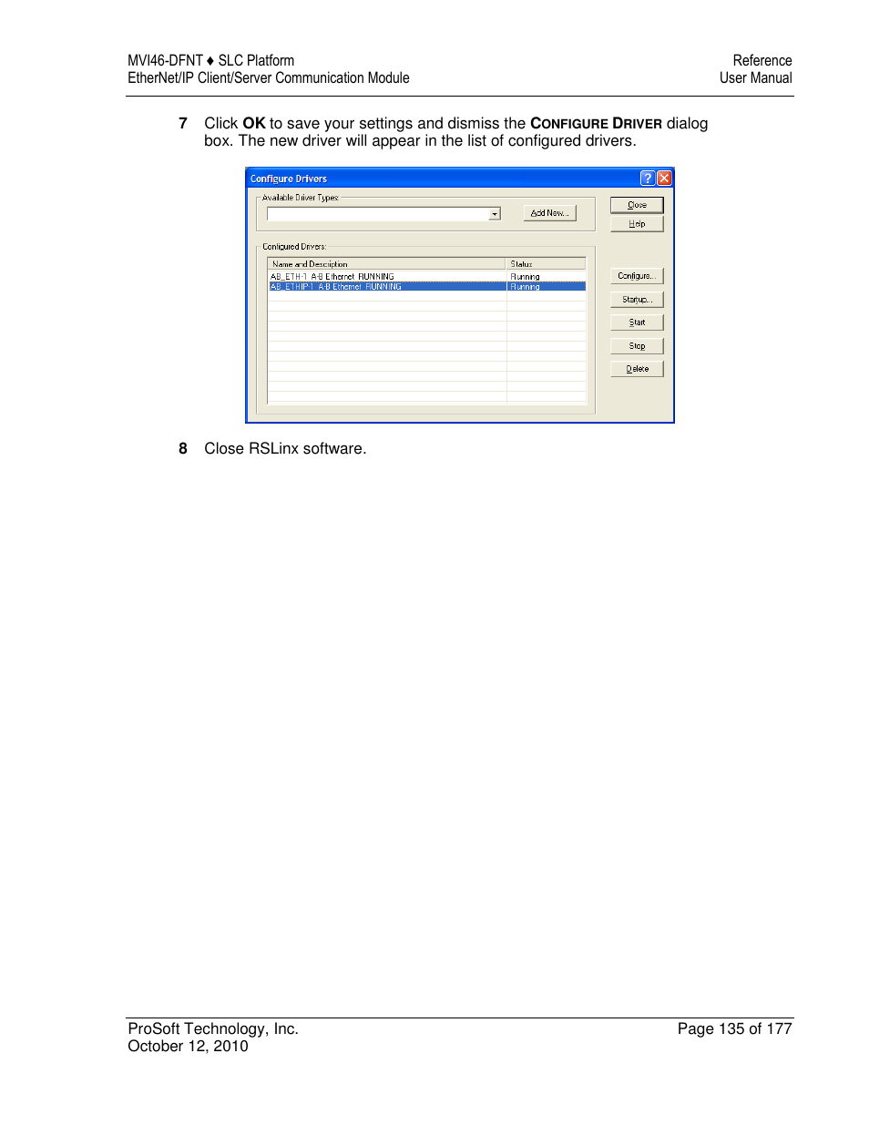ProSoft Technology MVI46-DFNT User Manual | Page 135 / 177