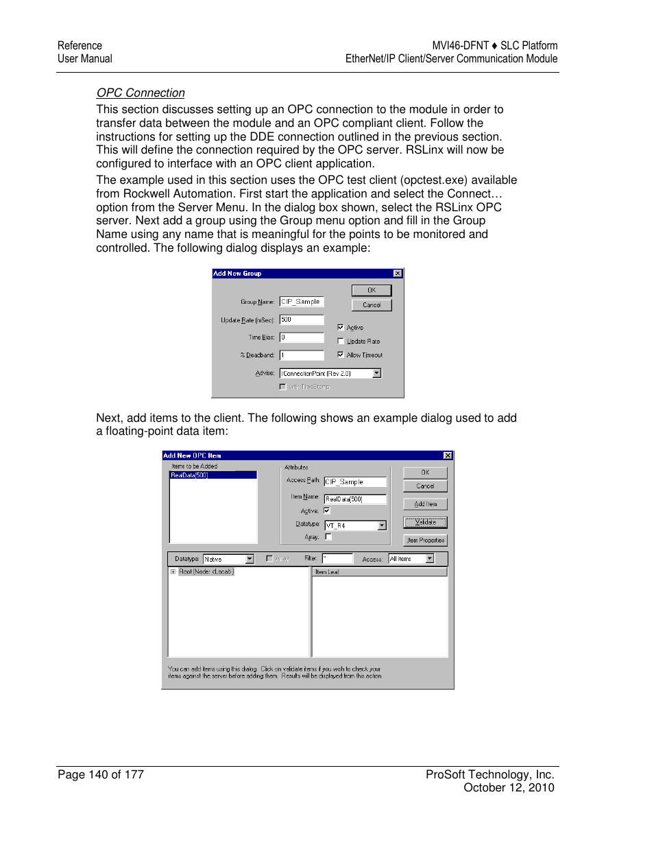 ProSoft Technology MVI46-DFNT User Manual | Page 140 / 177