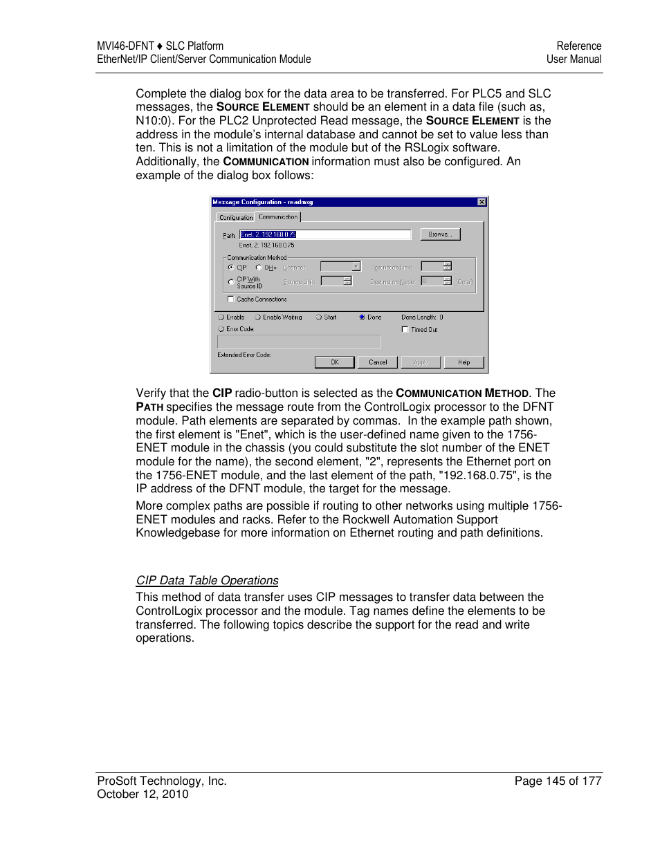 ProSoft Technology MVI46-DFNT User Manual | Page 145 / 177