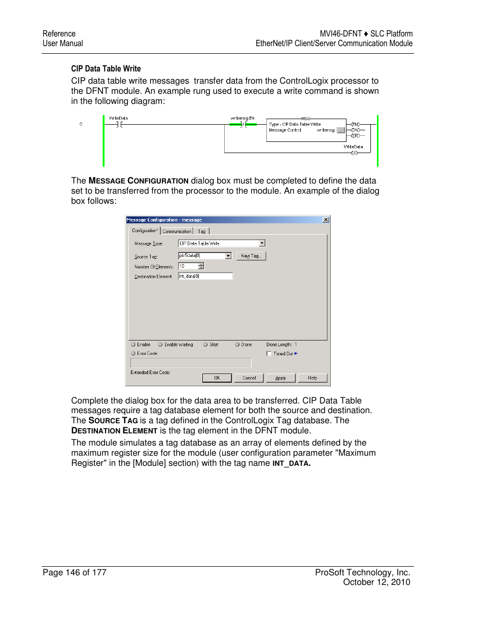 ProSoft Technology MVI46-DFNT User Manual | Page 146 / 177