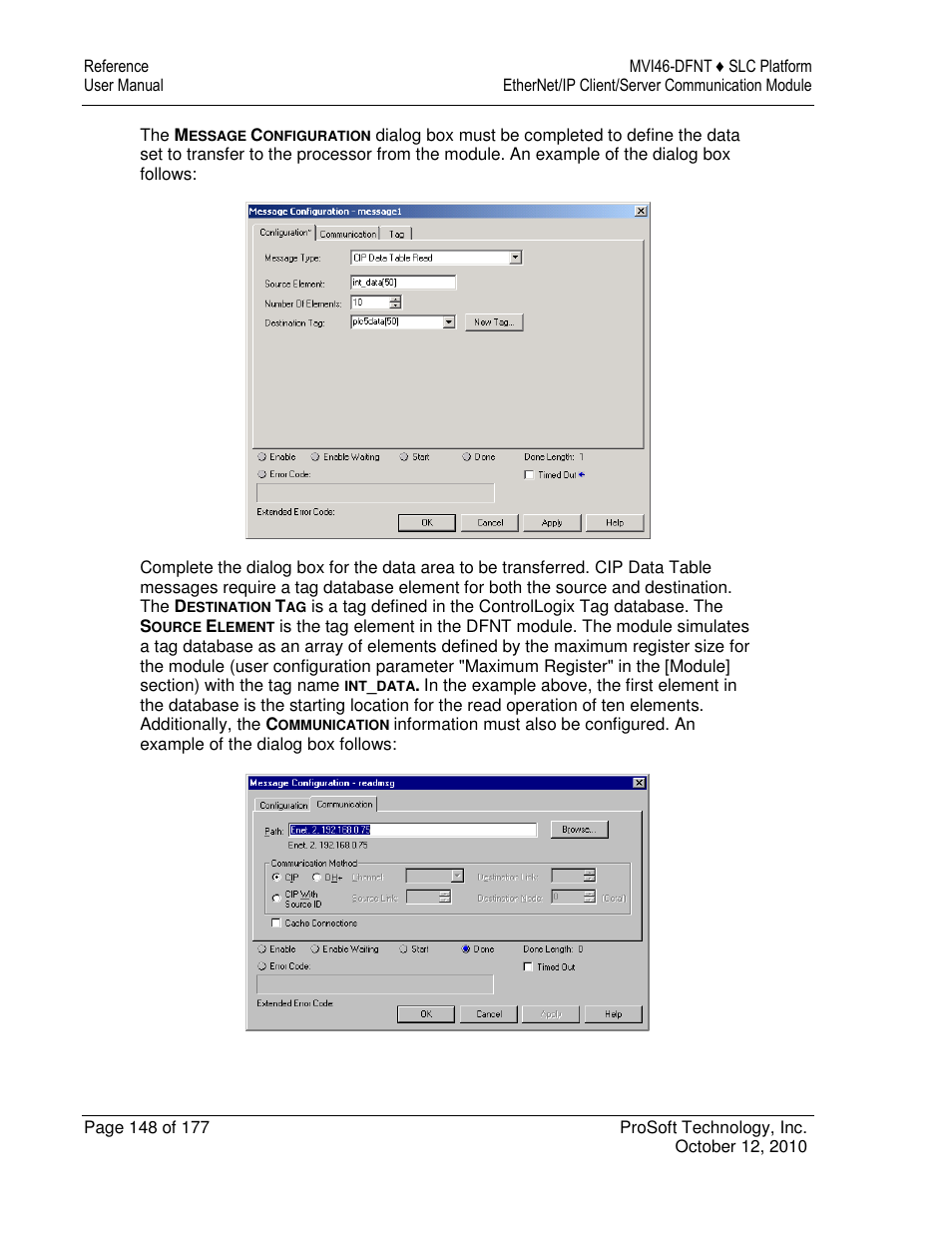 ProSoft Technology MVI46-DFNT User Manual | Page 148 / 177