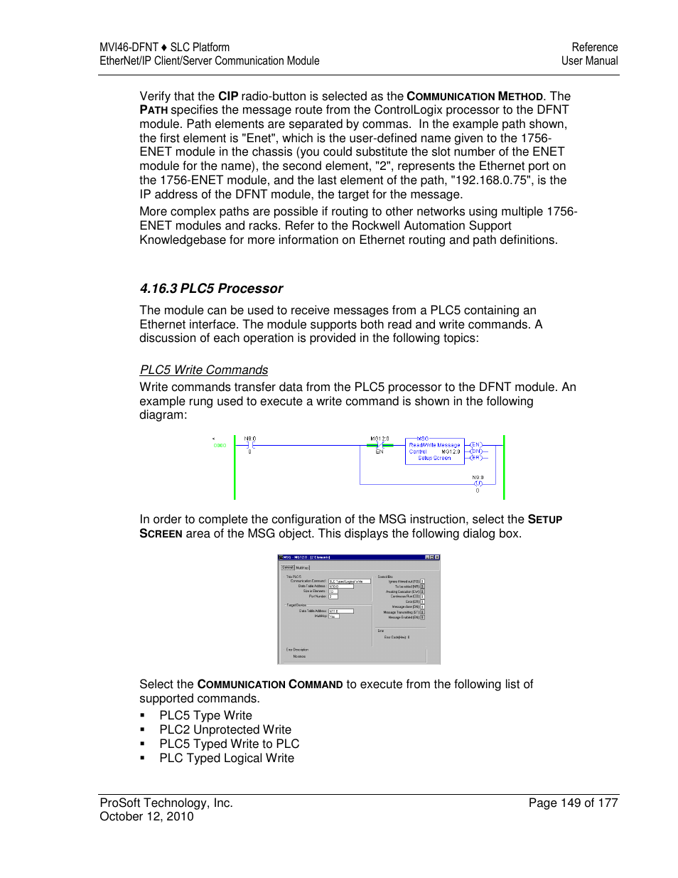 ProSoft Technology MVI46-DFNT User Manual | Page 149 / 177