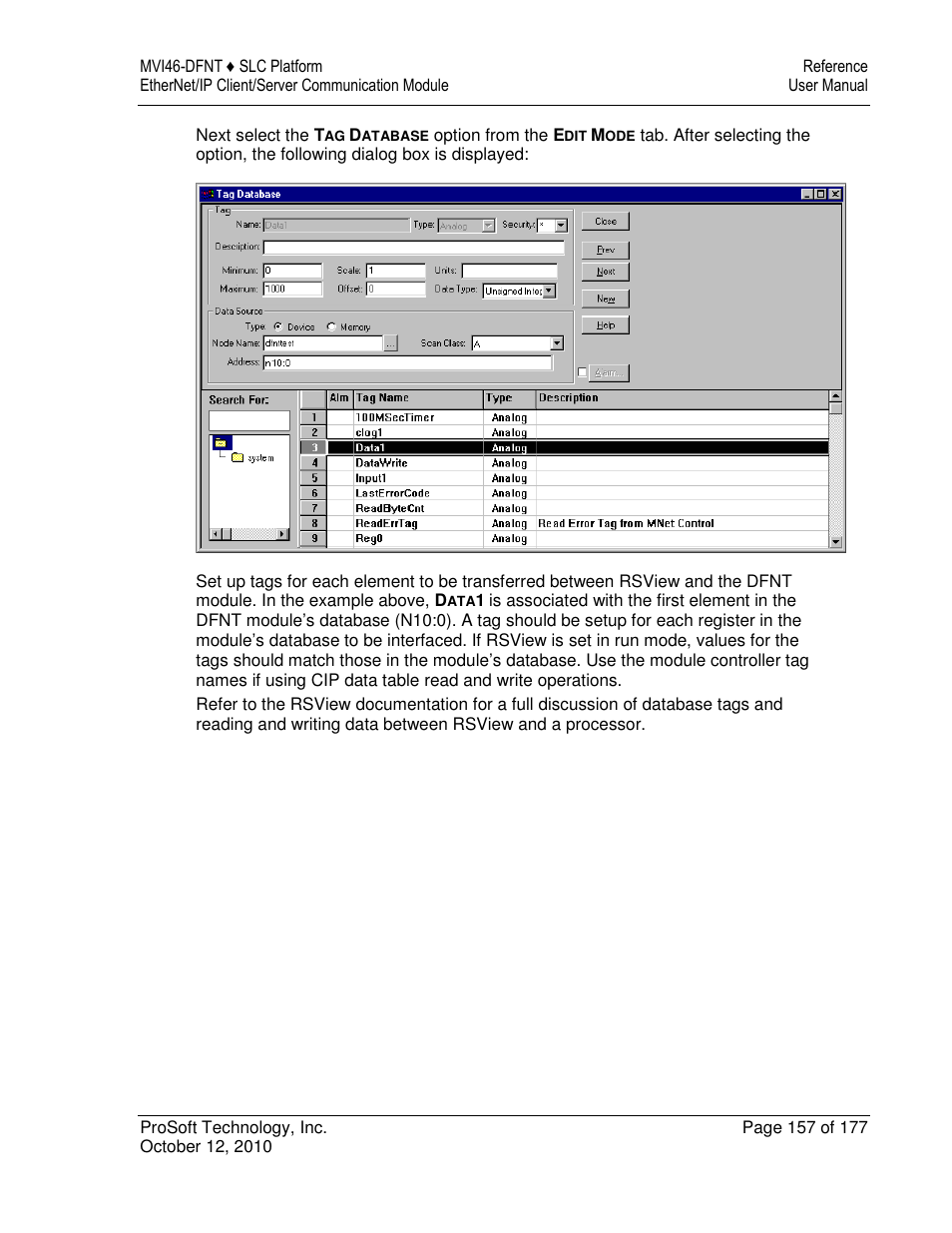 ProSoft Technology MVI46-DFNT User Manual | Page 157 / 177