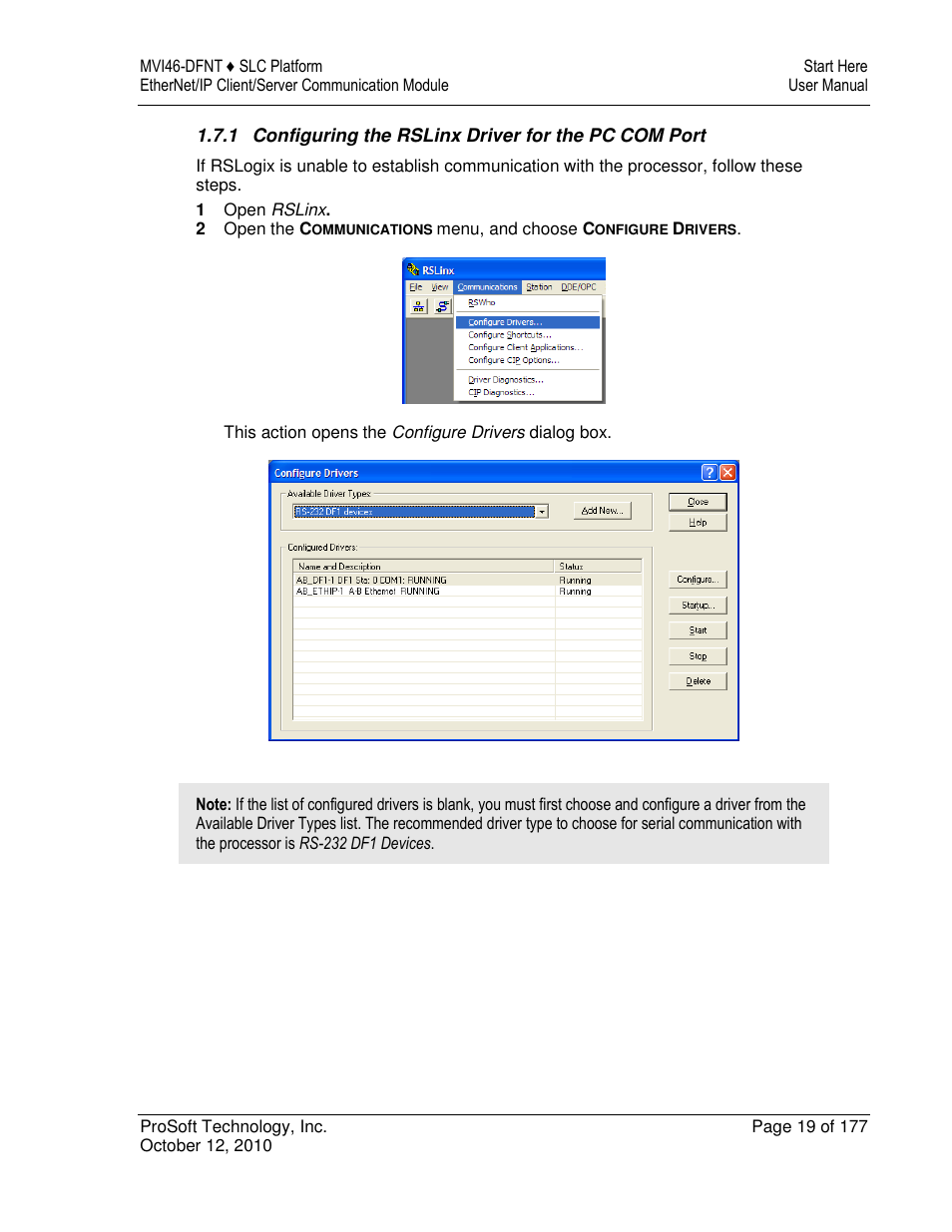 ProSoft Technology MVI46-DFNT User Manual | Page 19 / 177