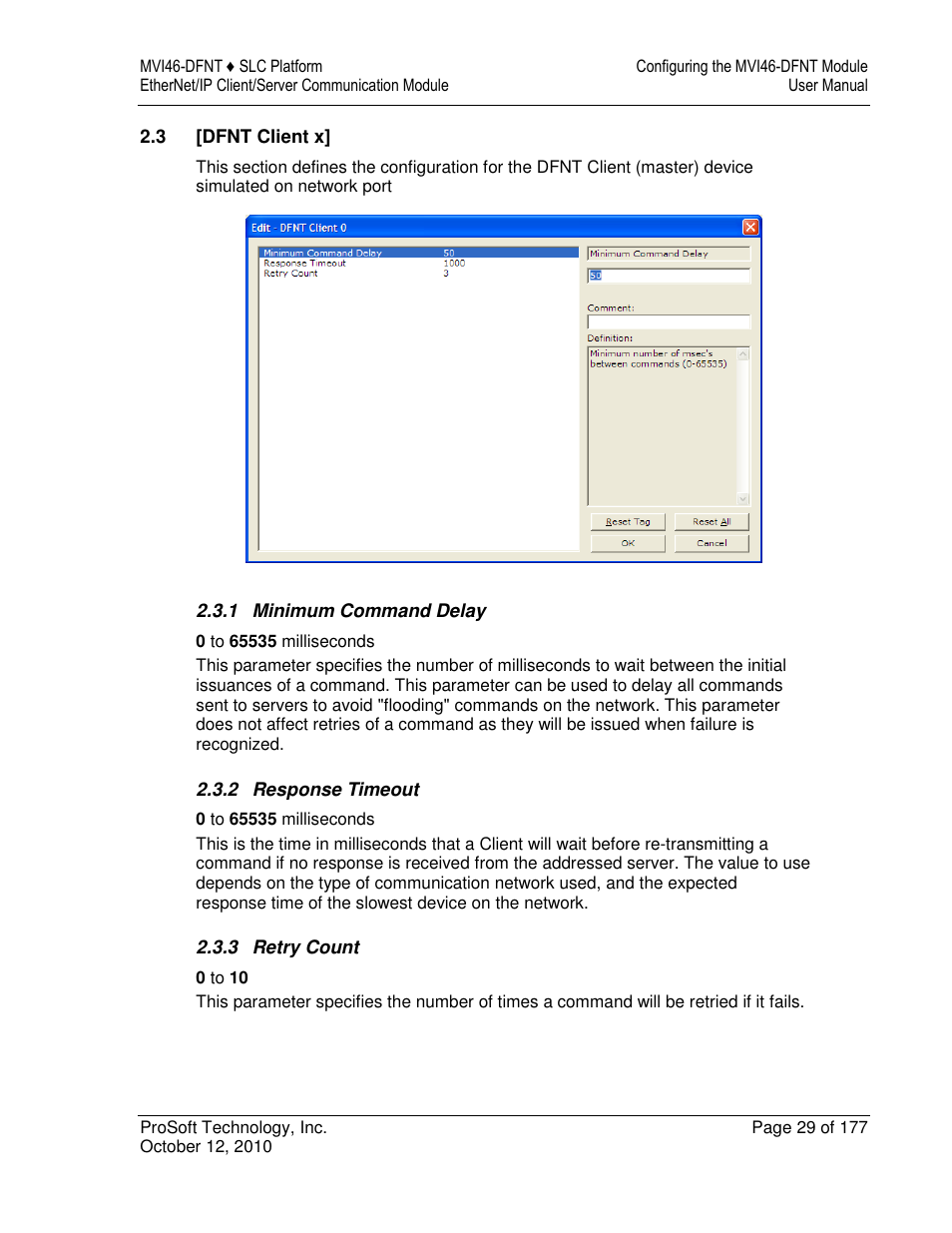 ProSoft Technology MVI46-DFNT User Manual | Page 29 / 177