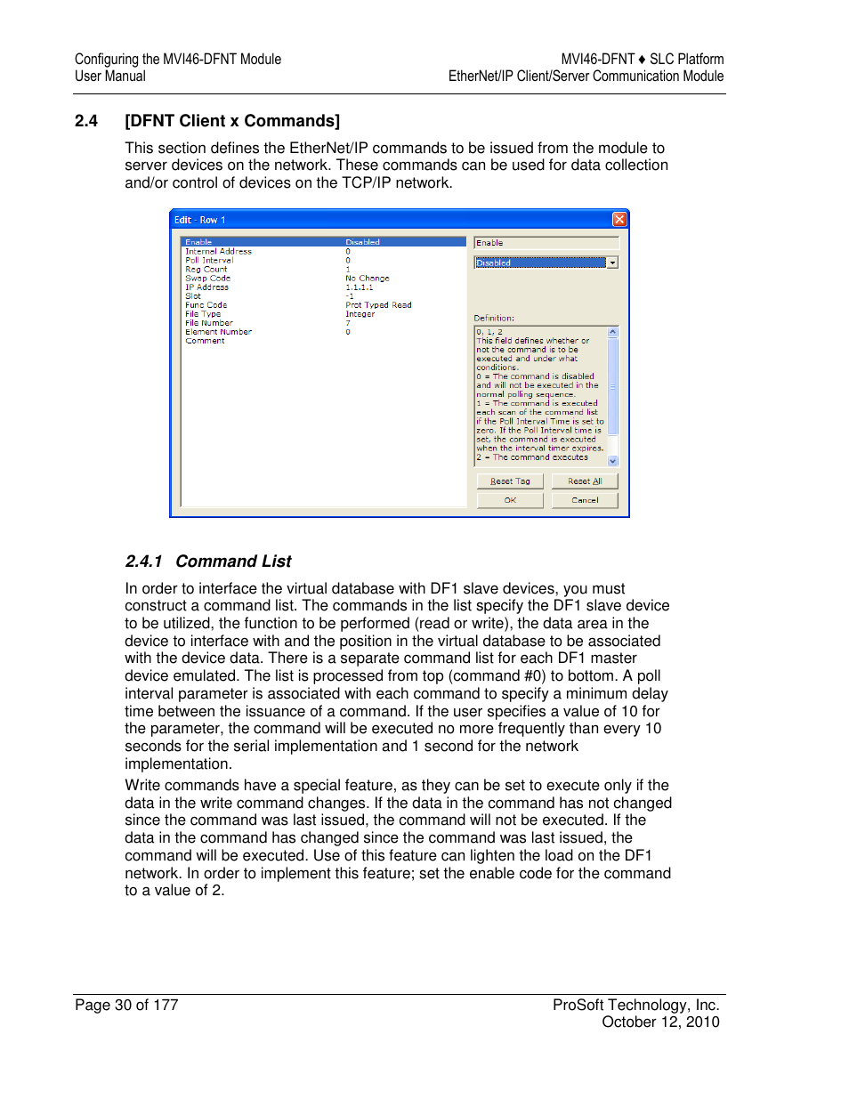 ProSoft Technology MVI46-DFNT User Manual | Page 30 / 177