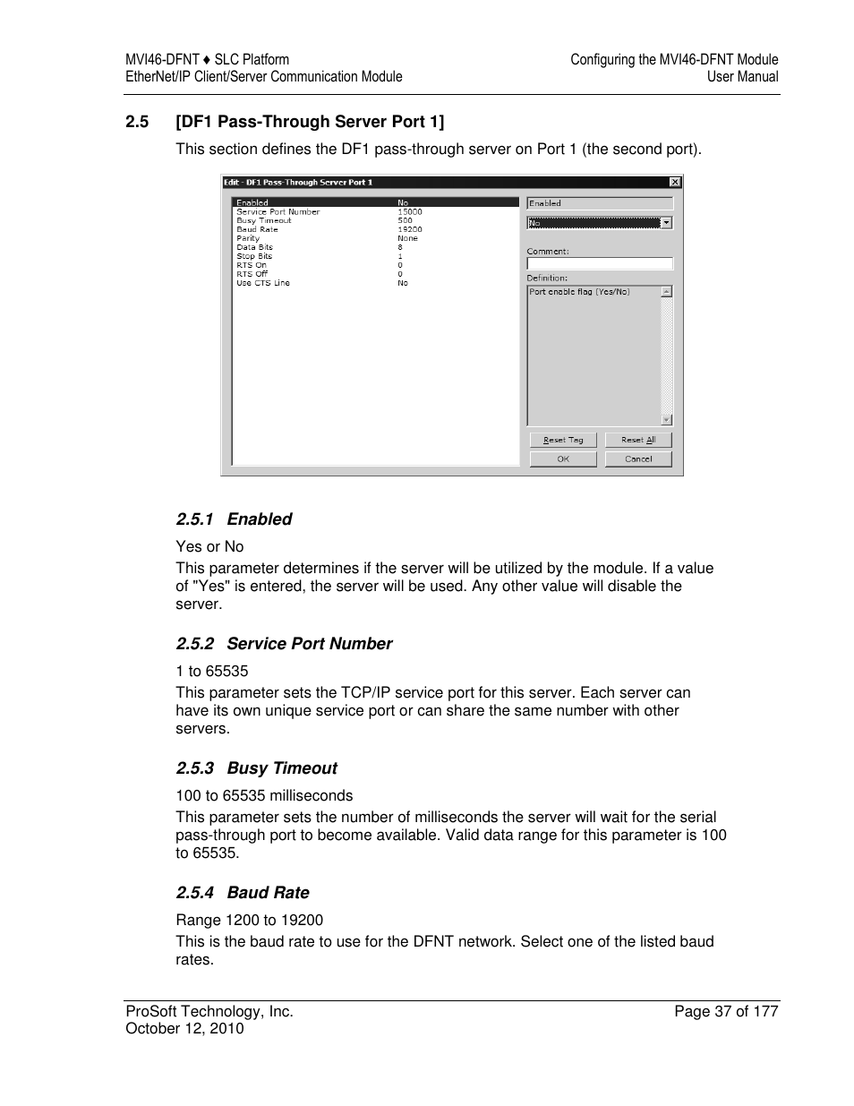 ProSoft Technology MVI46-DFNT User Manual | Page 37 / 177