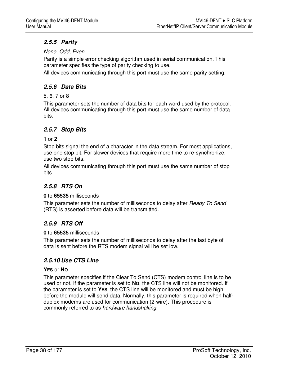 ProSoft Technology MVI46-DFNT User Manual | Page 38 / 177