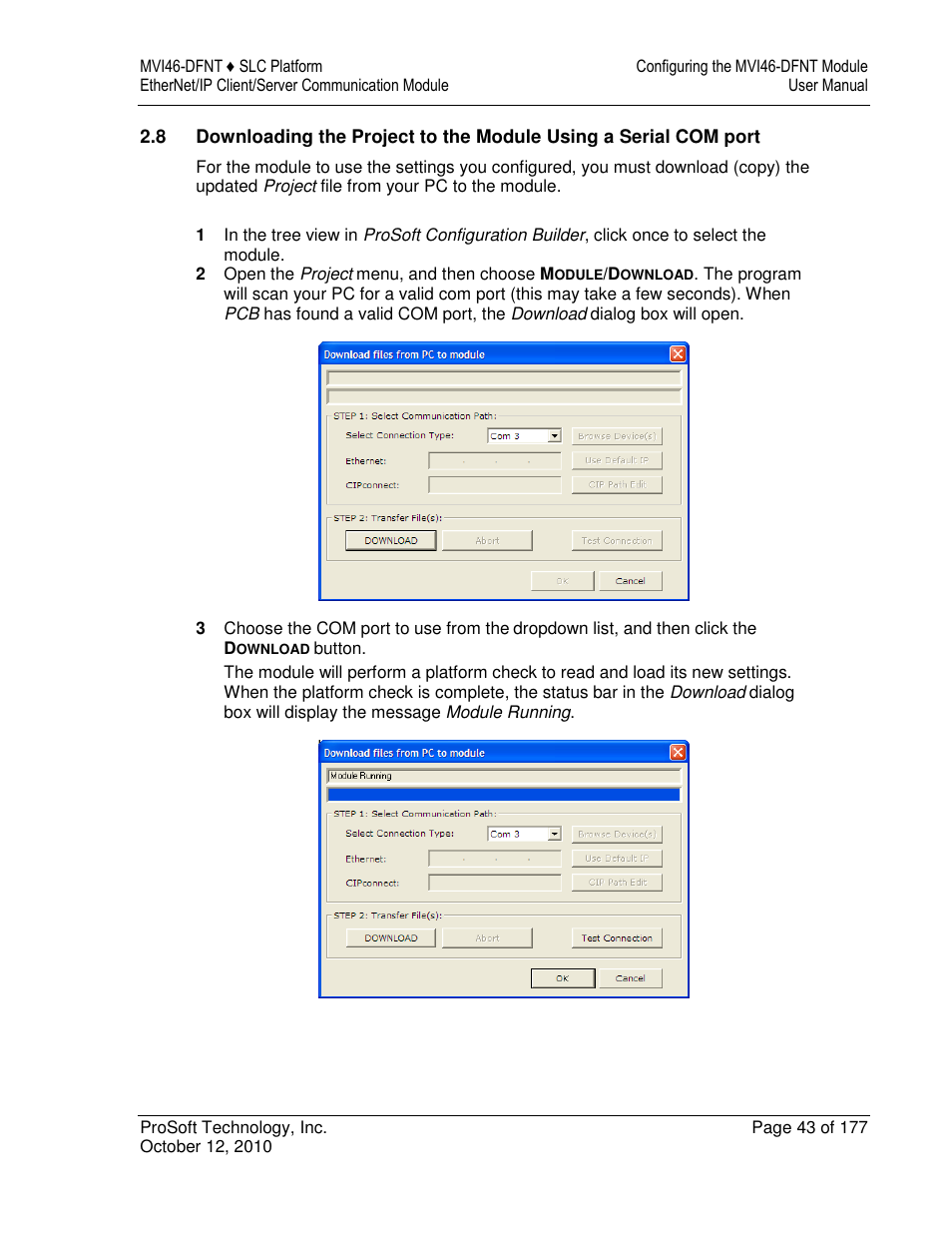 ProSoft Technology MVI46-DFNT User Manual | Page 43 / 177