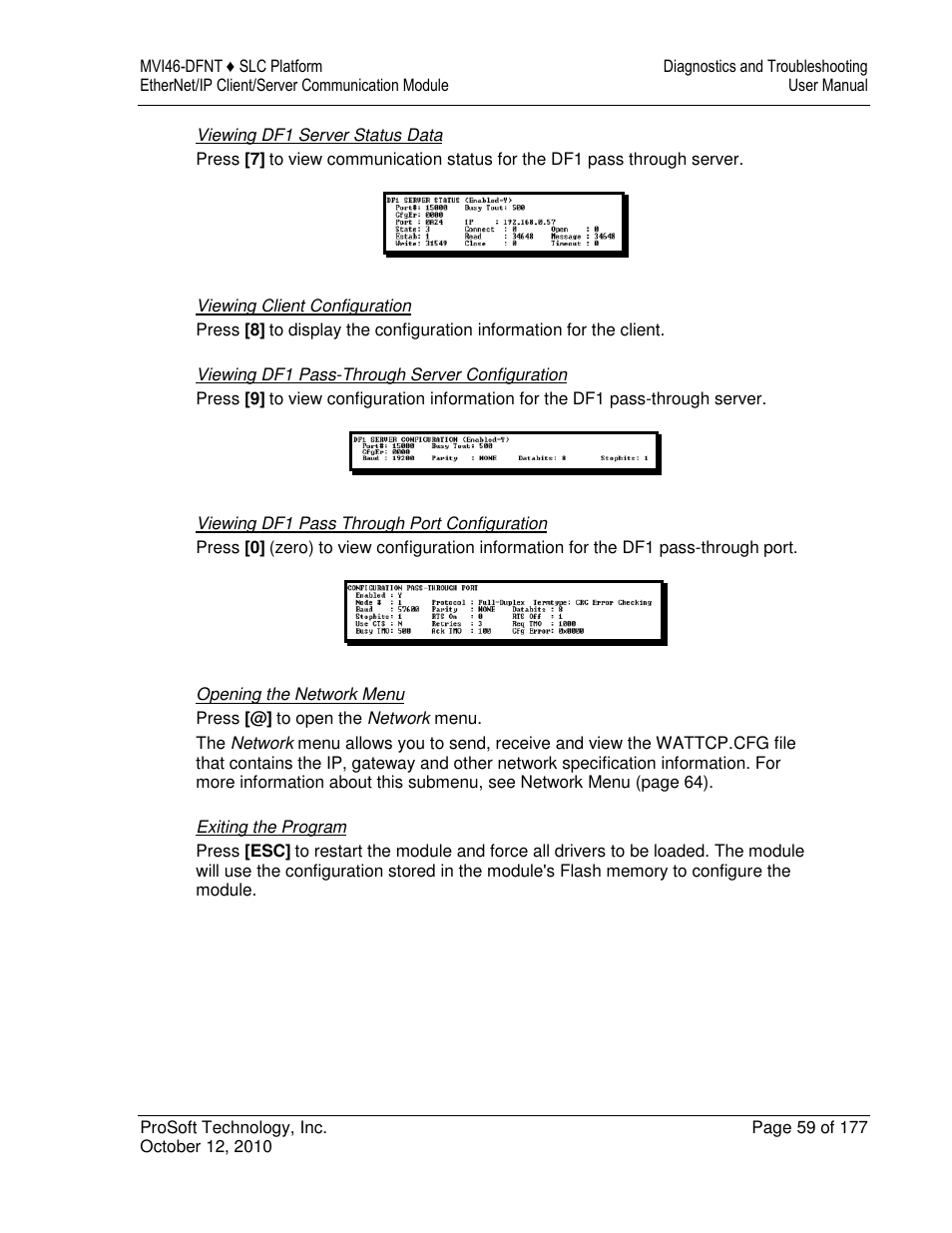 ProSoft Technology MVI46-DFNT User Manual | Page 59 / 177