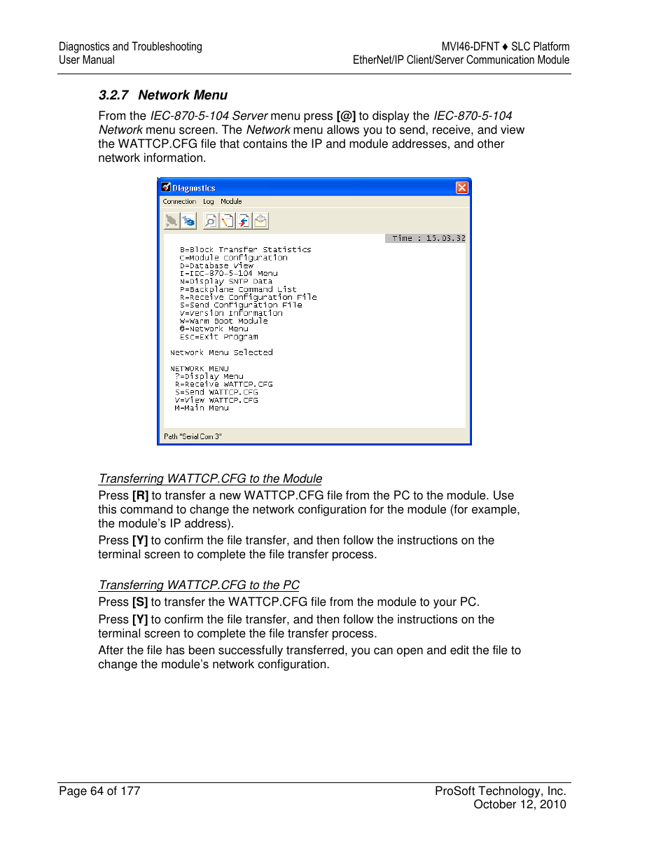 ProSoft Technology MVI46-DFNT User Manual | Page 64 / 177