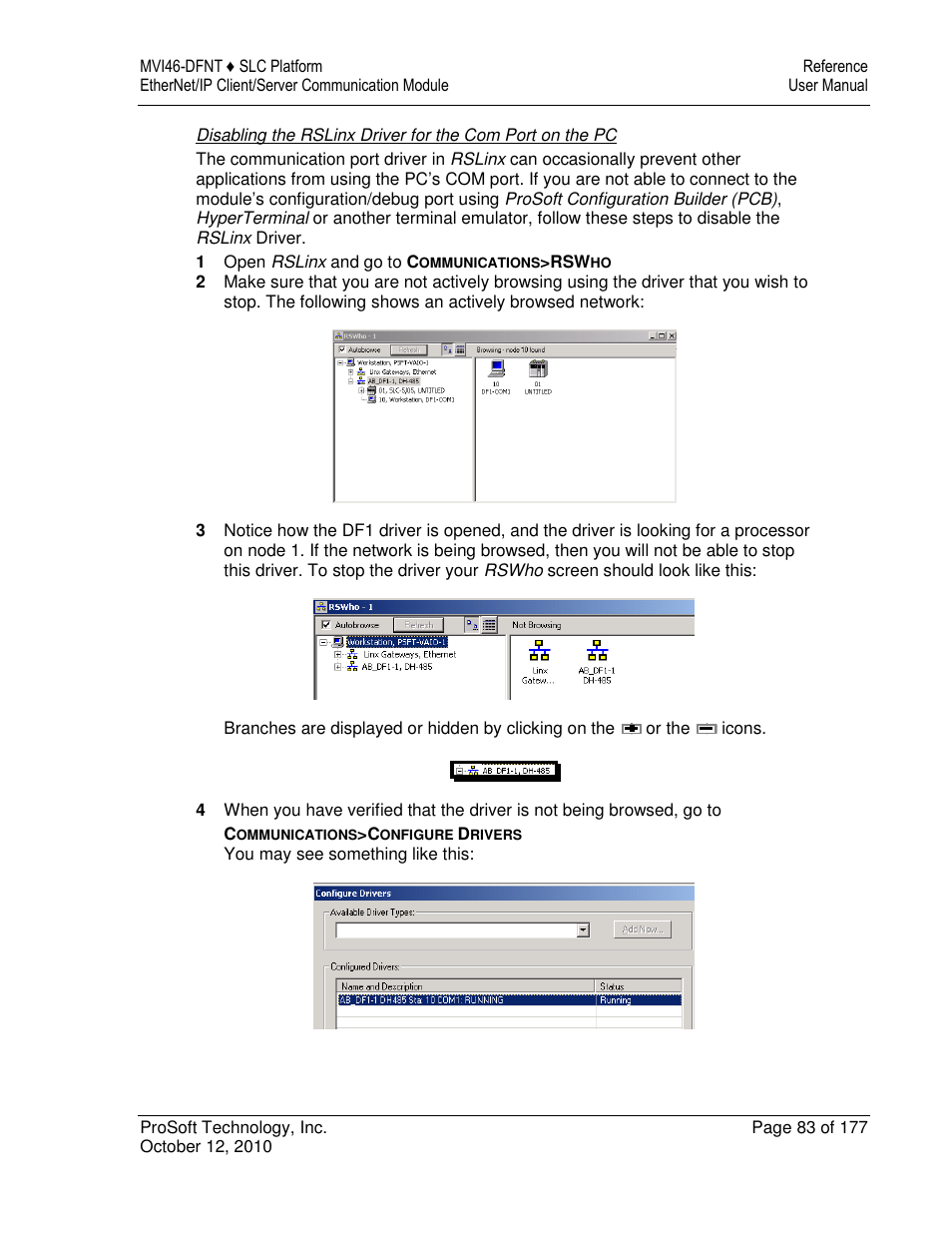 ProSoft Technology MVI46-DFNT User Manual | Page 83 / 177