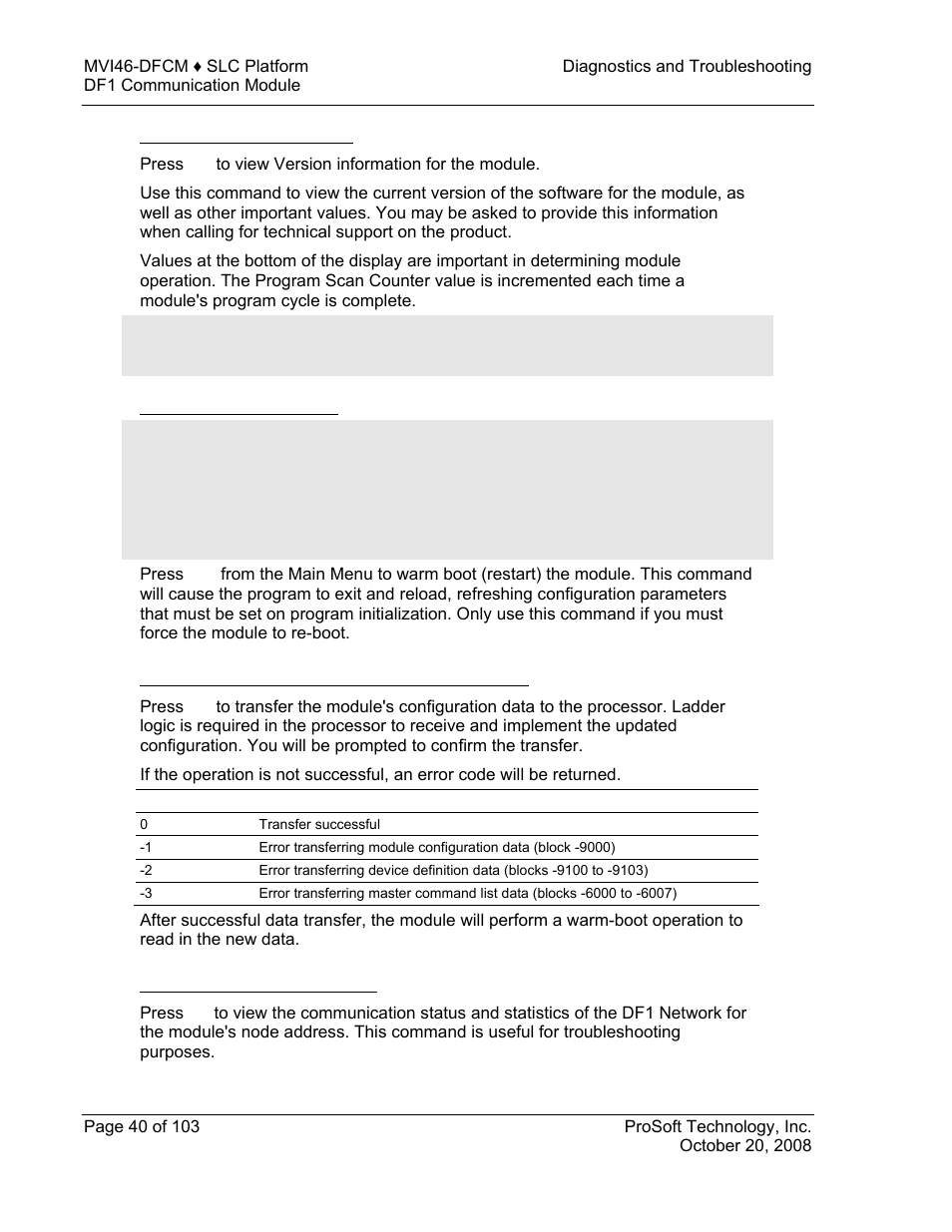 ProSoft Technology MVI46-DFCM User Manual | Page 40 / 103