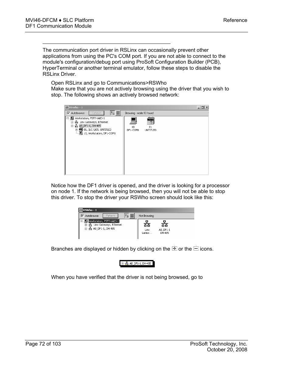 ProSoft Technology MVI46-DFCM User Manual | Page 72 / 103