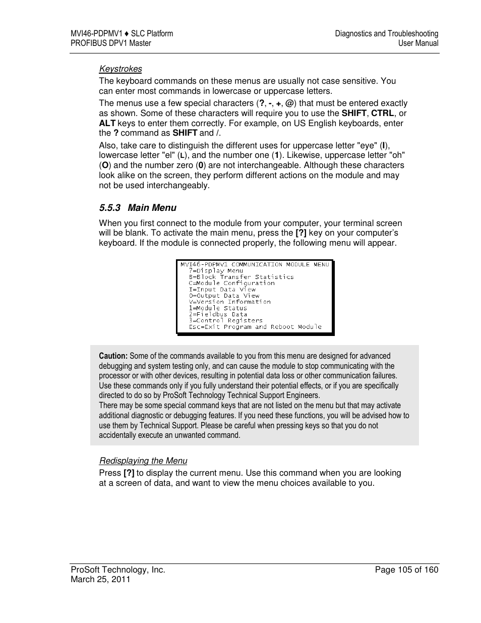 ProSoft Technology MVI46-PDPMV1 User Manual | Page 105 / 160