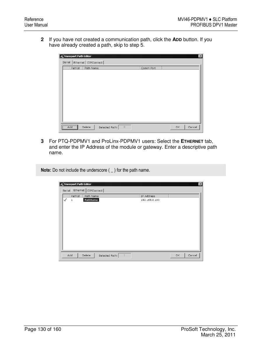 ProSoft Technology MVI46-PDPMV1 User Manual | Page 130 / 160