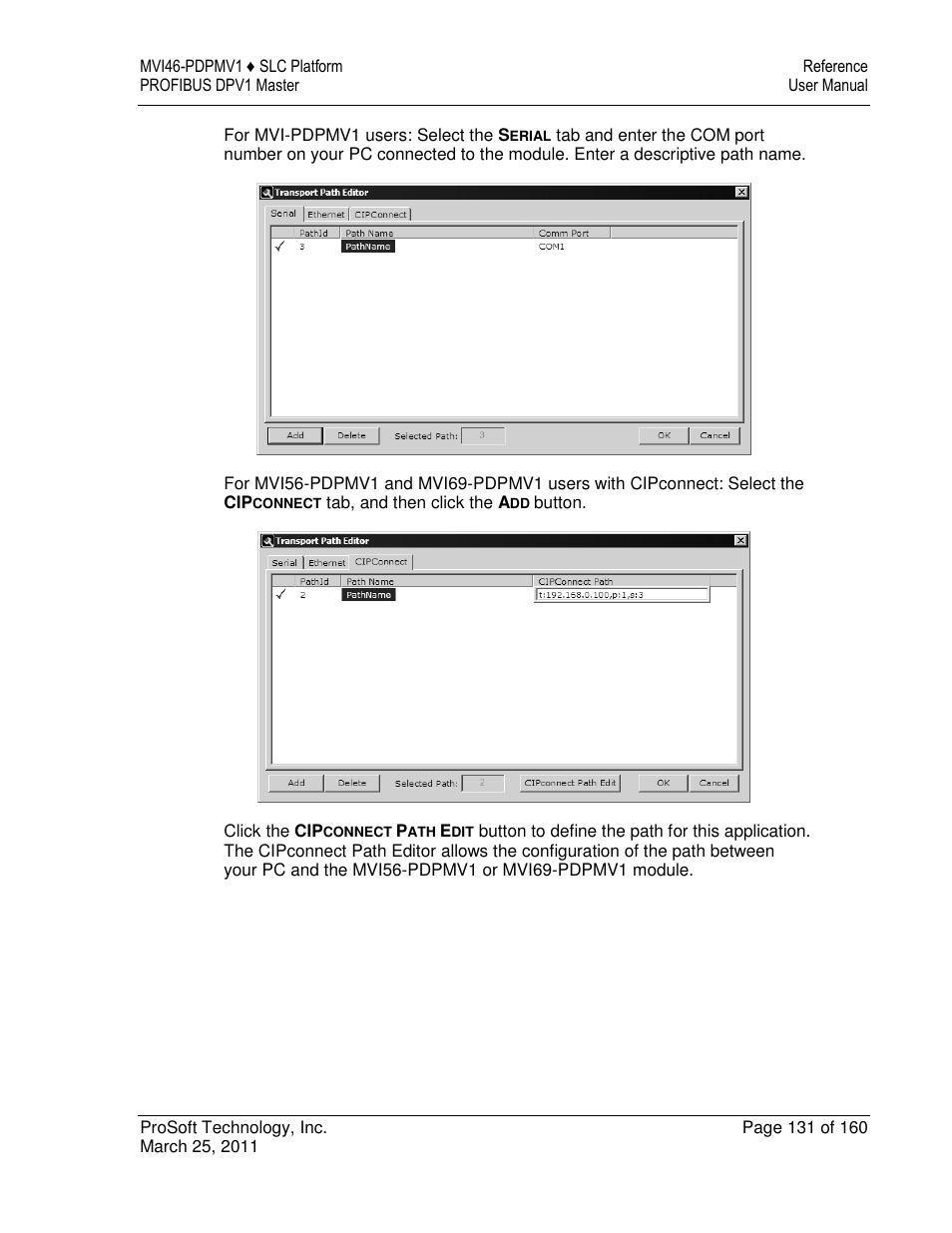 ProSoft Technology MVI46-PDPMV1 User Manual | Page 131 / 160