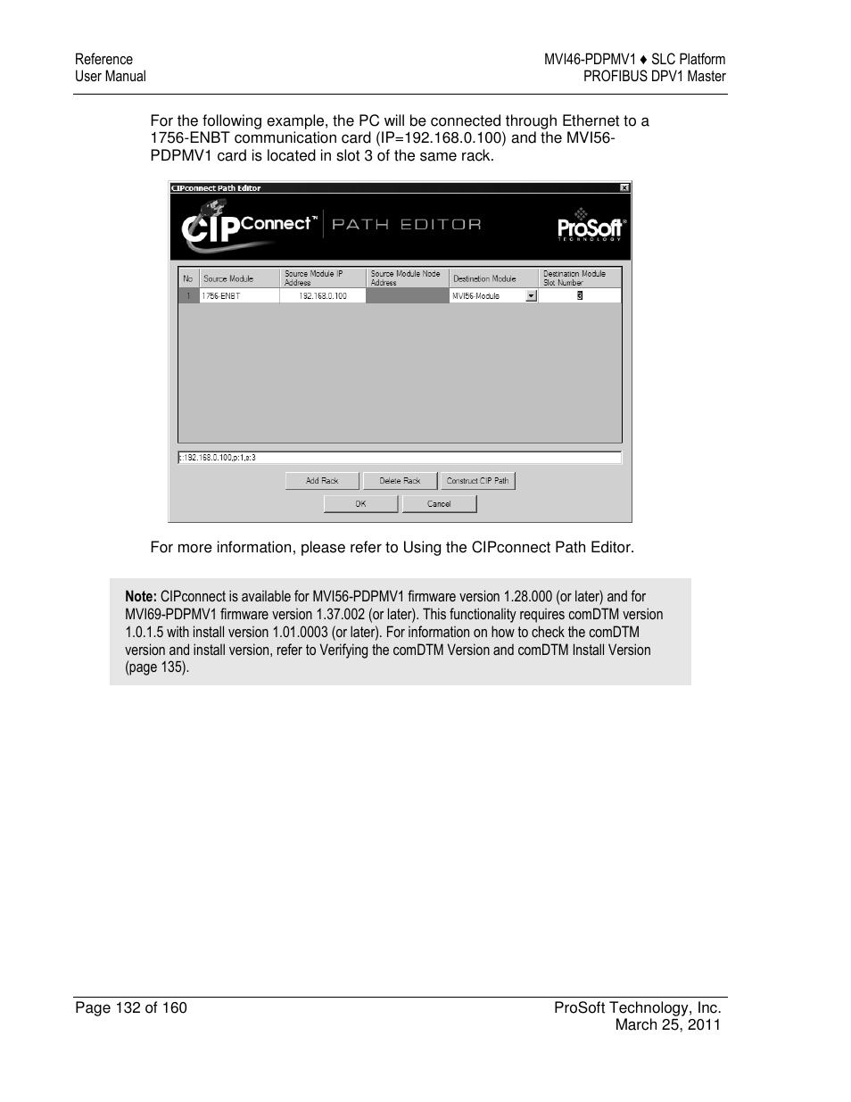 ProSoft Technology MVI46-PDPMV1 User Manual | Page 132 / 160